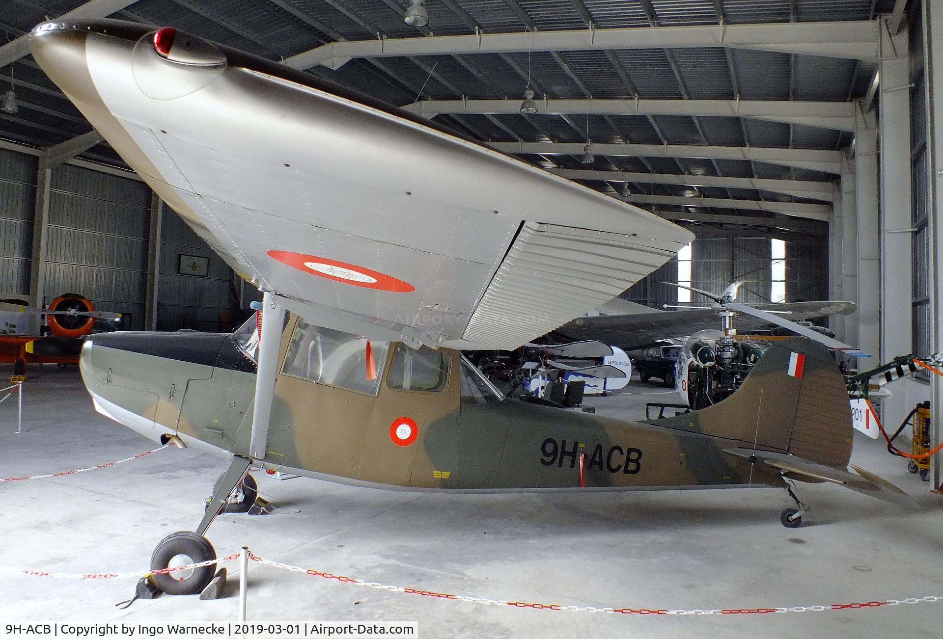 9H-ACB, 1961 Cessna O-1E Bird Dog C/N 305M-0029, Cessna O-1E Bird Dog at the Malta Aviation Museum, Ta' Qali
