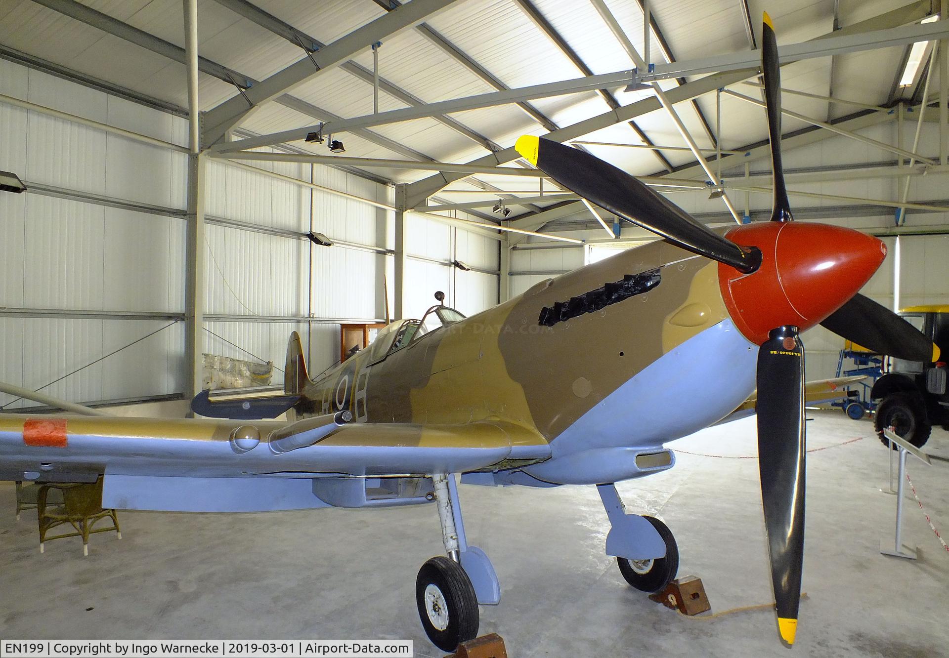 EN199, 1942 Supermarine 361 Spitfire F.IXe C/N 3677, Supermarine Spitfire F IXe at the Malta Aviation Museum, Ta' Qali