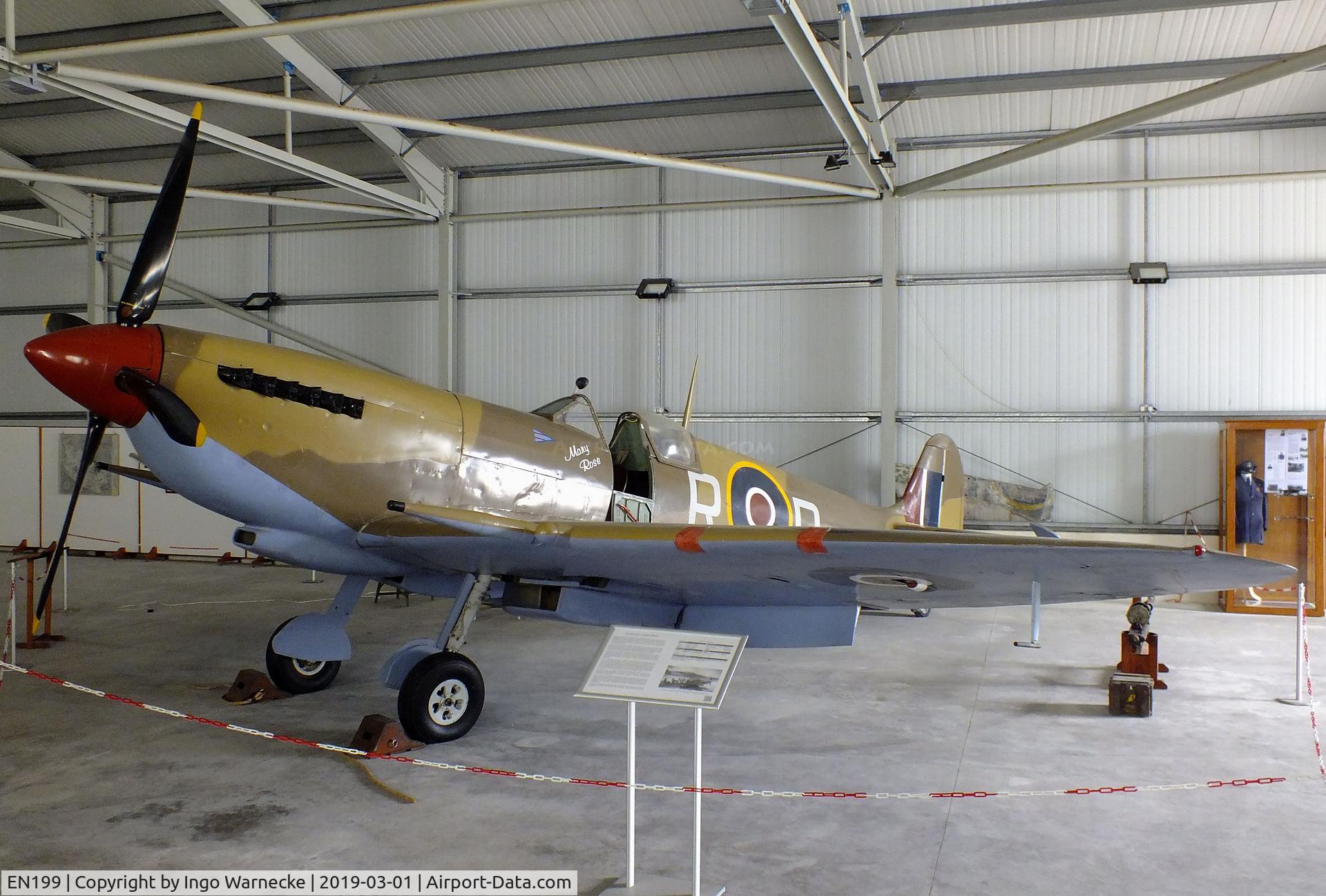 EN199, 1942 Supermarine 361 Spitfire F.IXe C/N 3677, Supermarine Spitfire F IXe at the Malta Aviation Museum, Ta' Qali