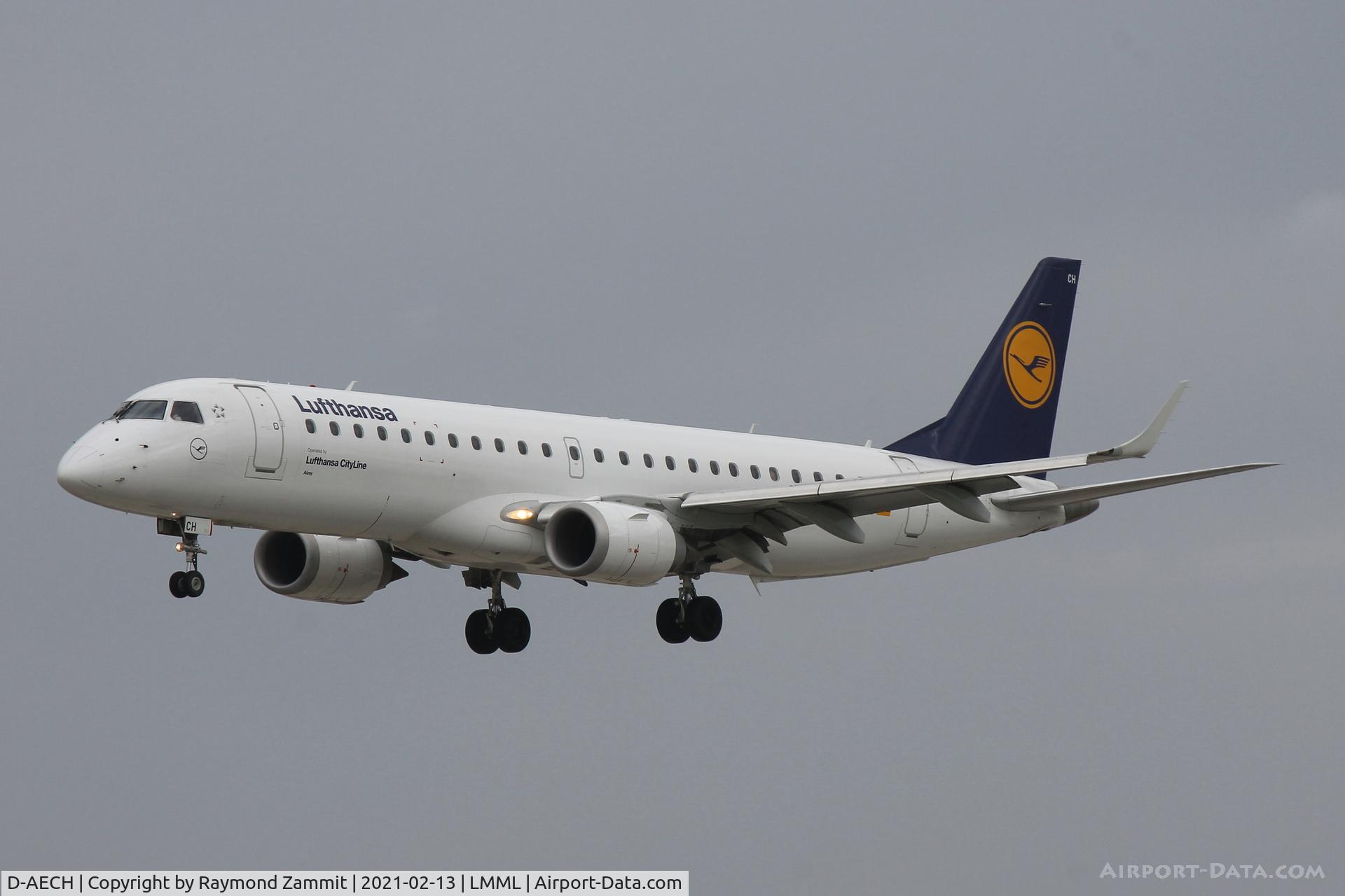 D-AECH, 2010 Embraer 190LR (ERJ-190-100LR) C/N 19000376, Embraer ERJ-190LR D-AECH Lufthansa
