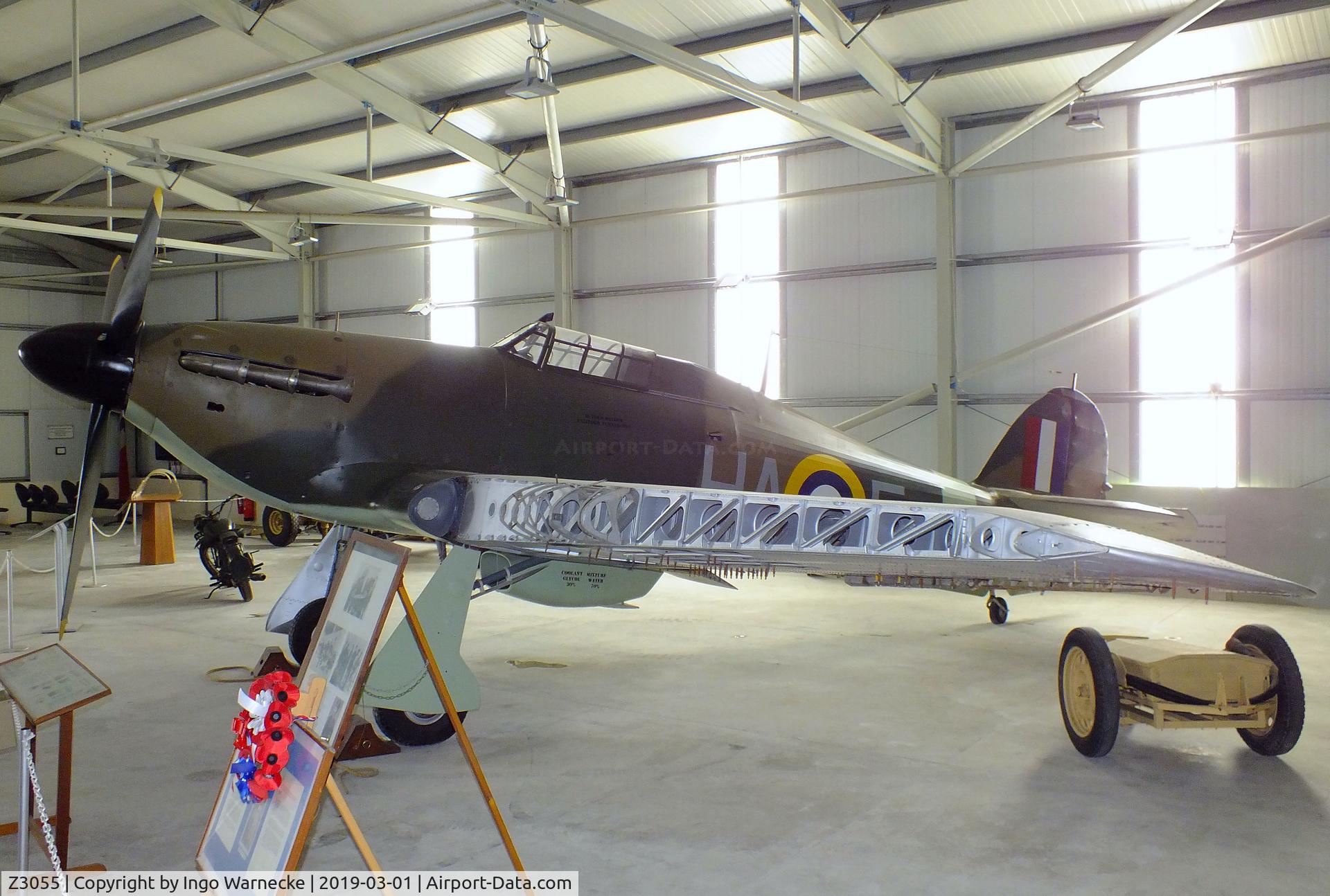 Z3055, 1940 Hawker Hurricane IIA C/N Not found Z3055, Hawker Hurricane IIA at the Malta Aviation Museum, Ta' Qali