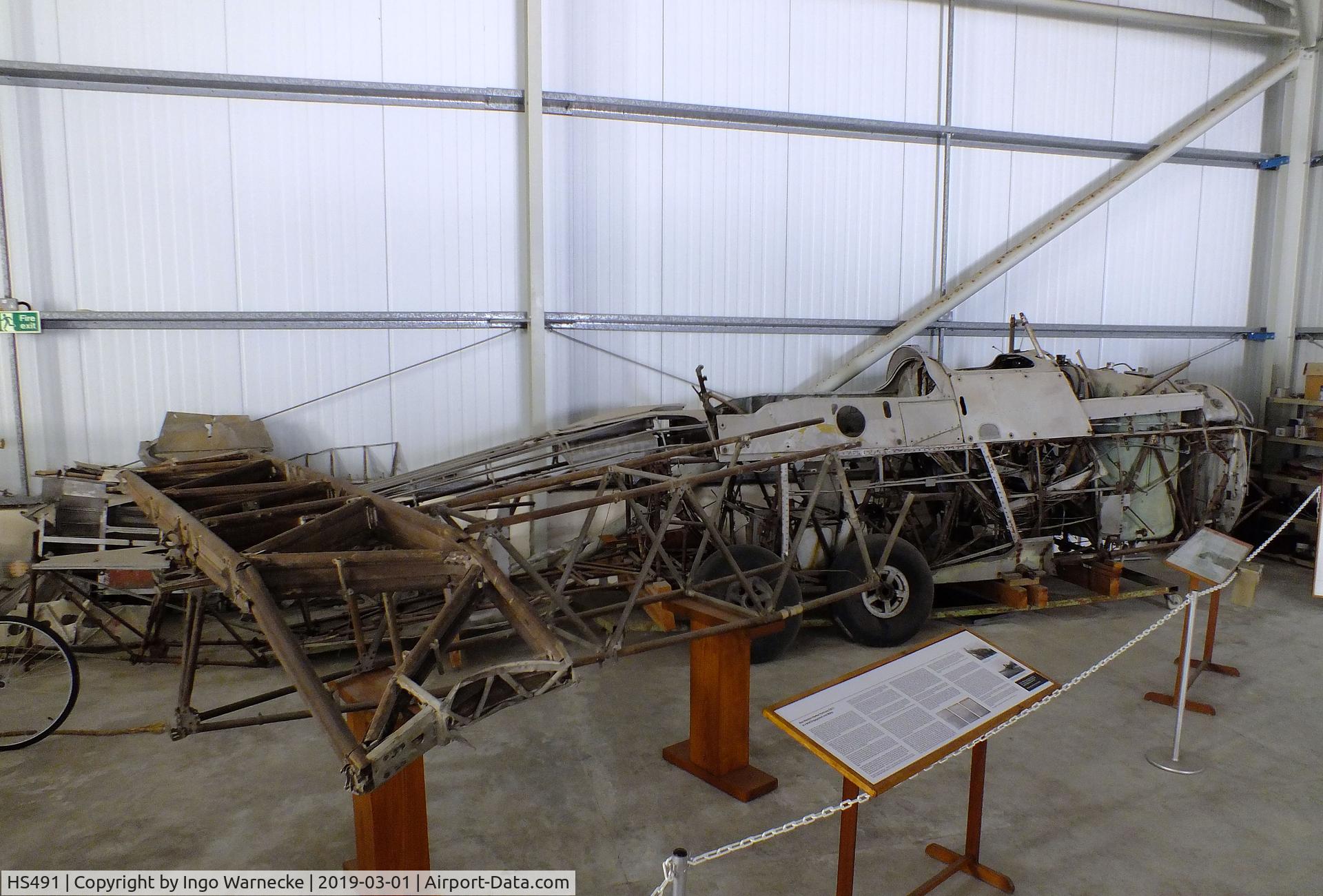 HS491, 1943 Fairey Swordfish Mk2 C/N Not found HS491, Fairey Swordfish Mk2 (remains of a fuselage) awaiting restoration at the Malta Aviation Museum, Ta' Qali