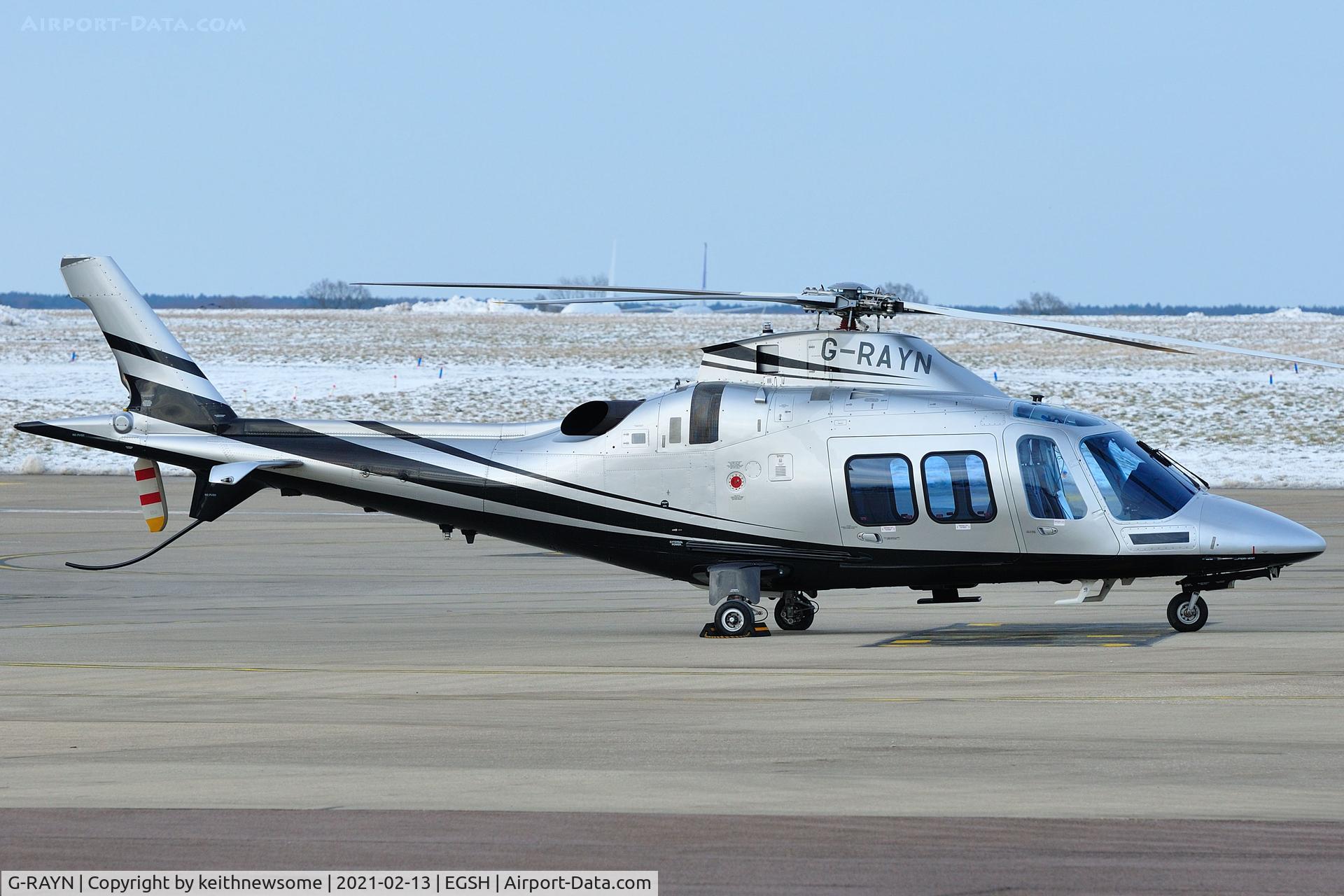 G-RAYN, 2019 Leonardo AW-109SP Grand New C/N 22401, Parked at Norwich.