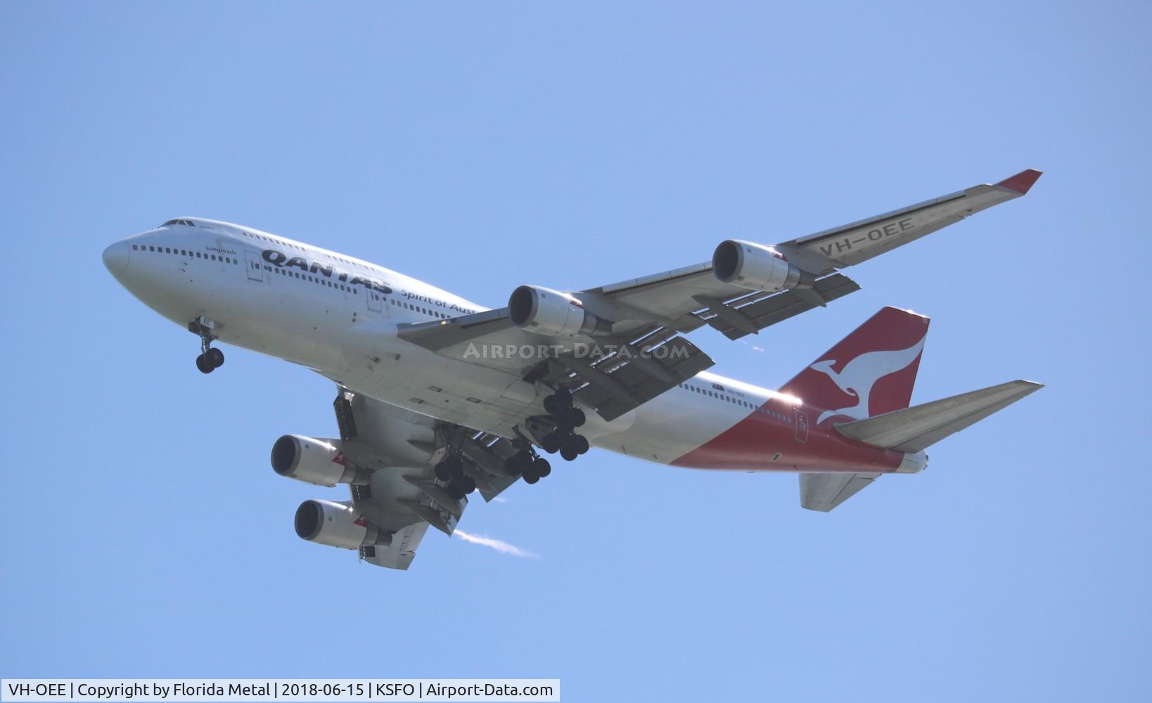 VH-OEE, 2002 Boeing 747-438/ER C/N 32909, SFO spotting 2018