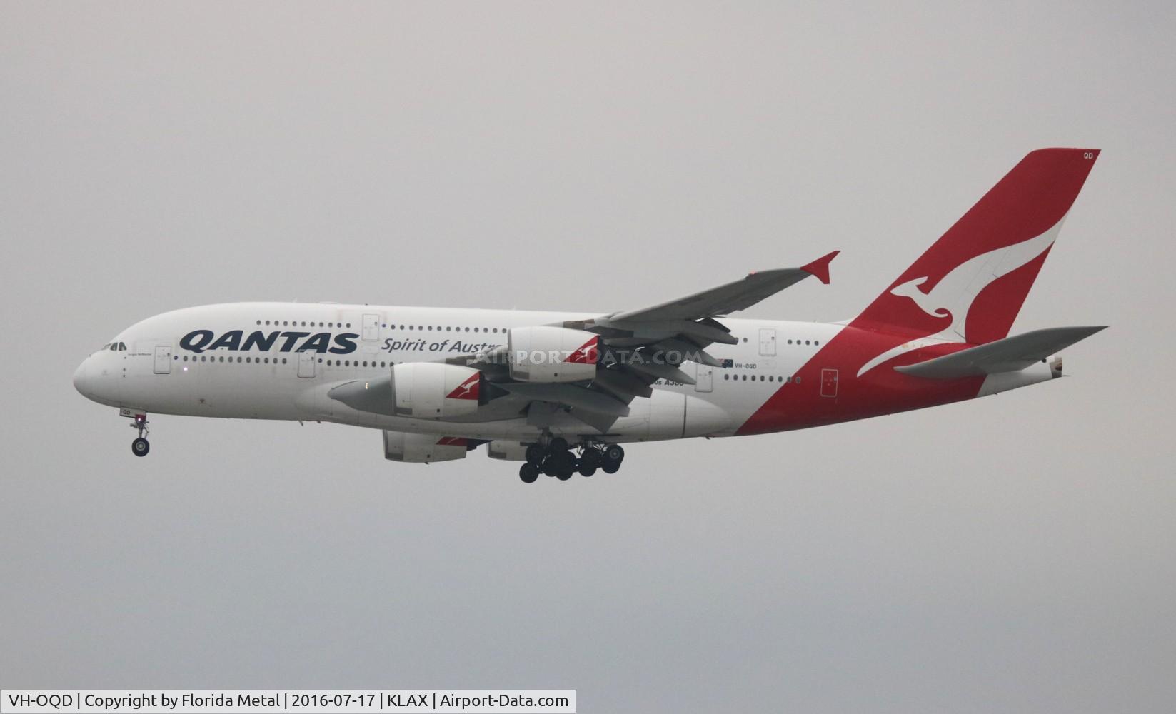 VH-OQD, 2008 Airbus A380-842 C/N 026, LAX spotting 2016