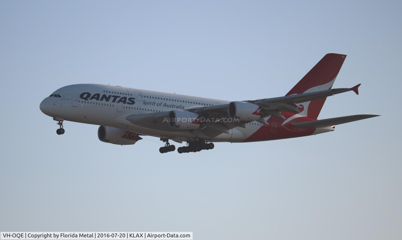 VH-OQE, 2009 Airbus A380-842 C/N 027, LAX spotting 2016