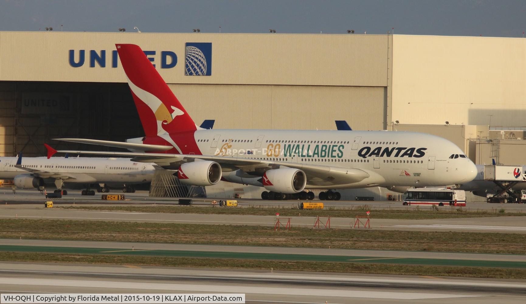 VH-OQH, 2009 Airbus A380-842 C/N 050, LAX spotting 2015