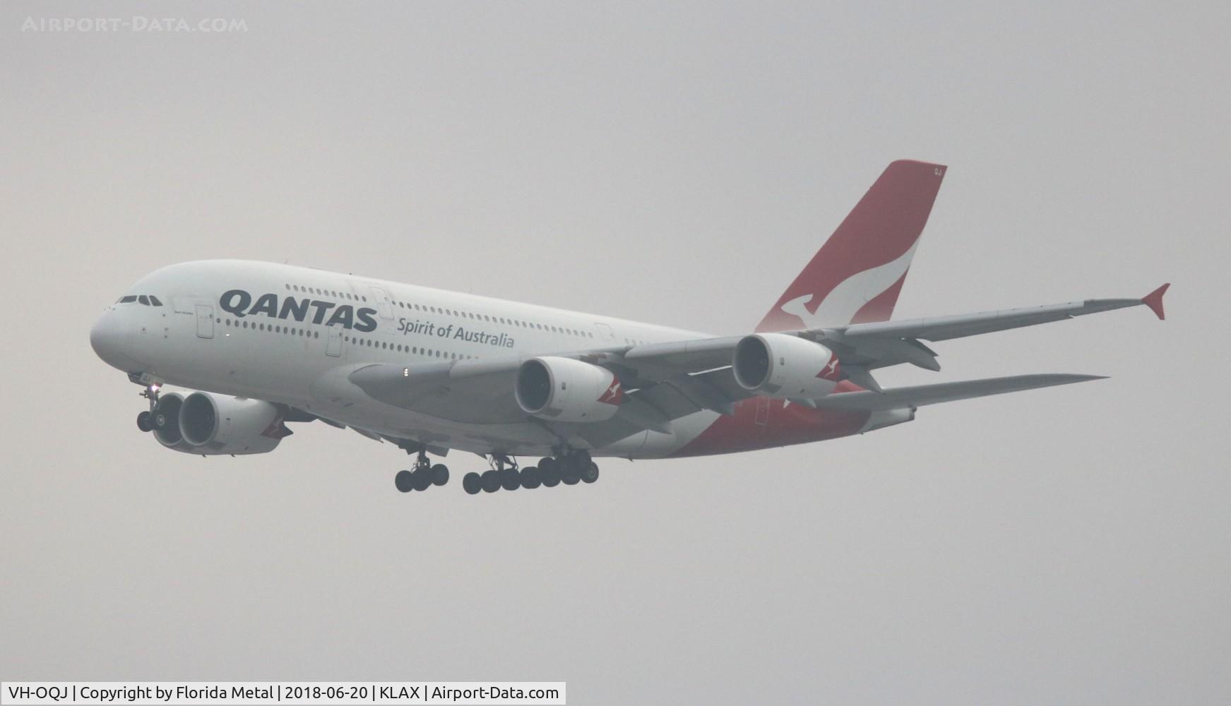 VH-OQJ, 2010 Airbus A380-842 C/N 062, LAX spotting 2018