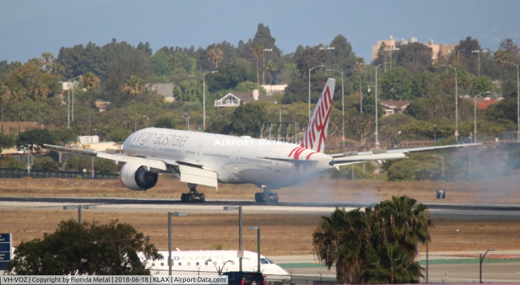 VH-VOZ, 2008 Boeing 777-3ZG/ER C/N 35302, LAX Spotting 2018