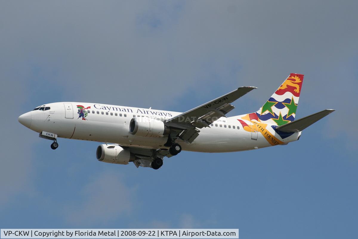 VP-CKW, 1996 Boeing 737-36E C/N 26322, TPA spotting 2008