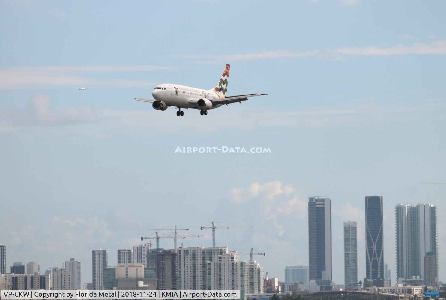 VP-CKW, 1996 Boeing 737-36E C/N 26322, MIA spotting 2018