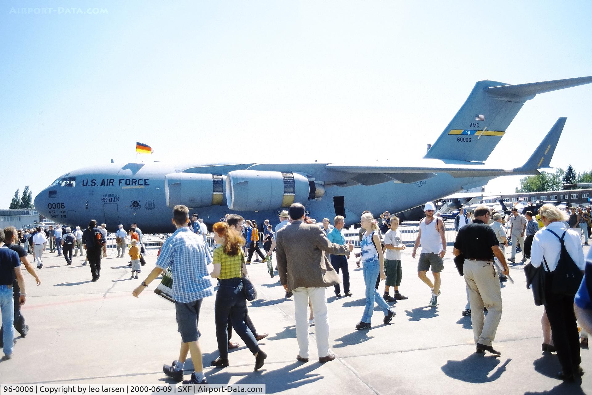 96-0006, 1996 McDonnell Douglas C-17A Globemaster III C/N P-38, Berlin Air Show 9.6.2000
