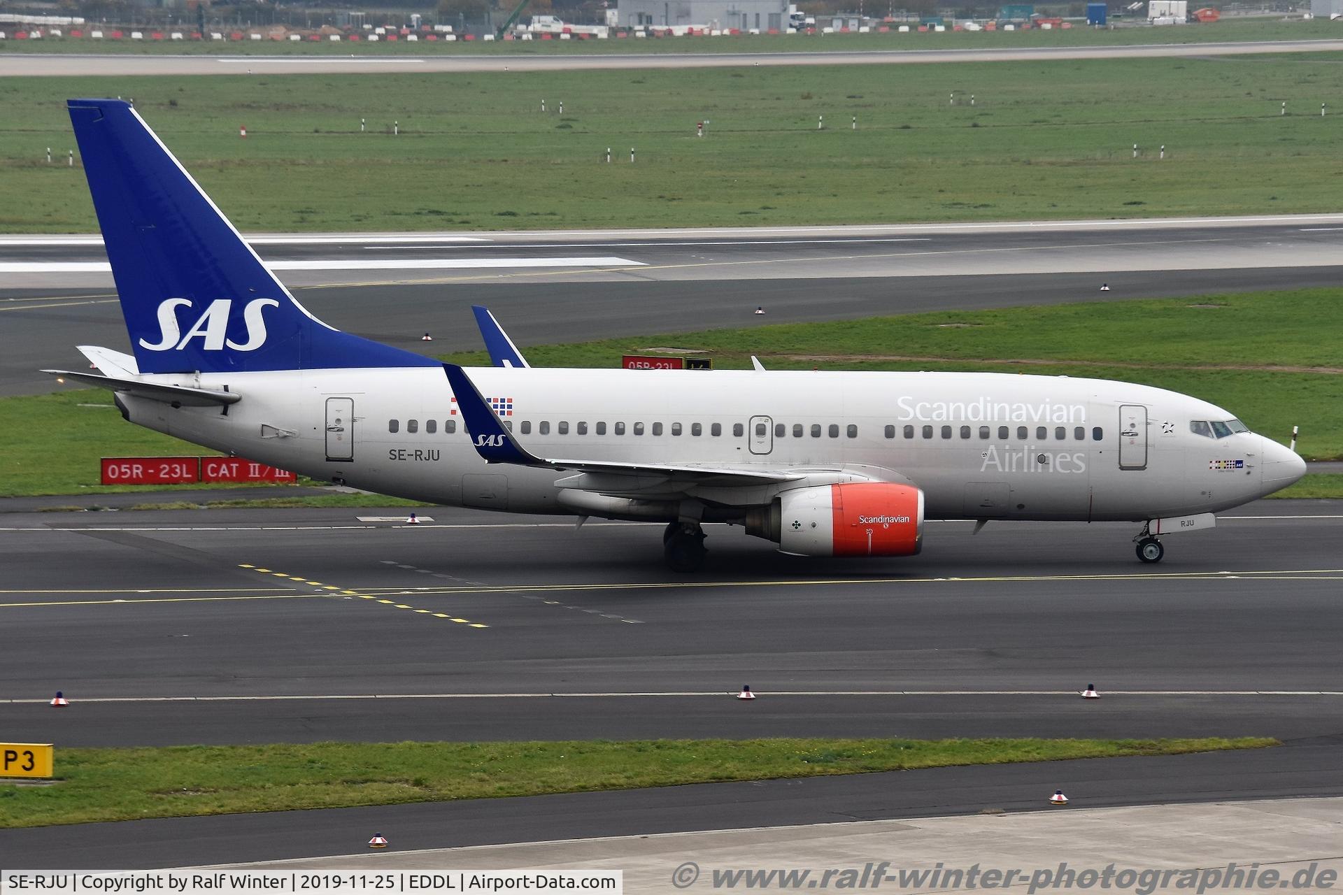 SE-RJU, 2002 Boeing 737-76N C/N 29885, Boeing 737-76Nw - SK SAS SAS Scandinavian Airlines 'Ubbe Viking' - 29885 - SE-RJU - 25.11.2019 - DUS