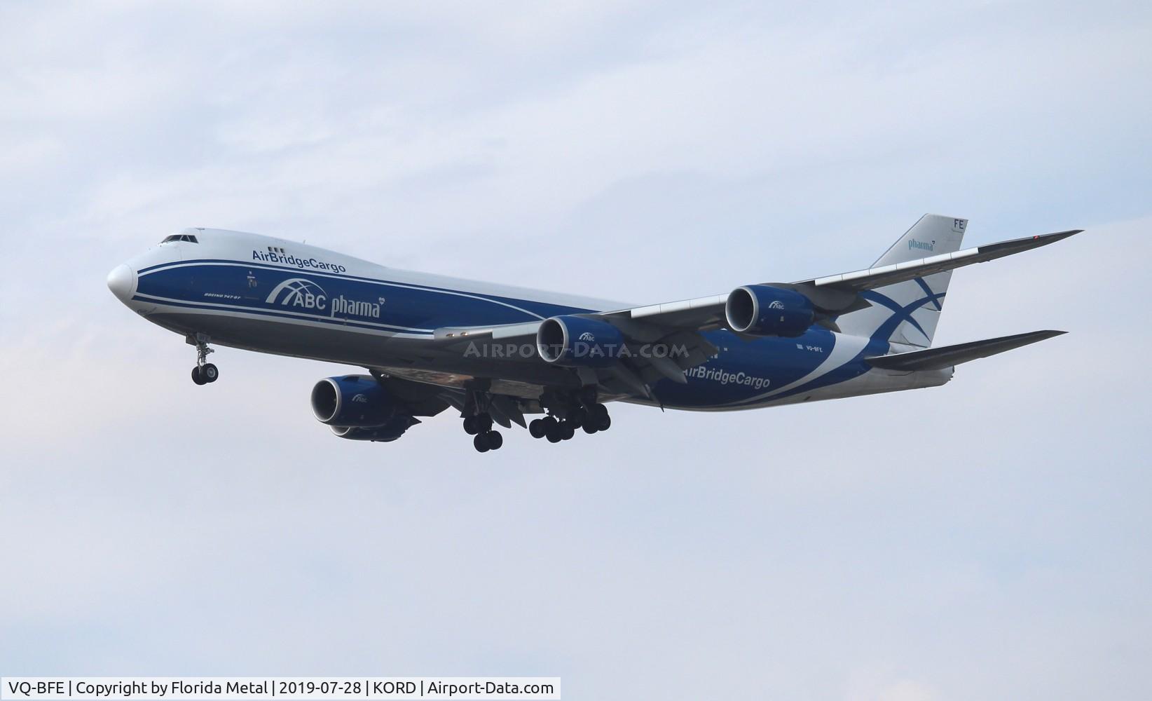 VQ-BFE, 2014 Boeing 747-83QF C/N 60118, ORD spotting 2019
