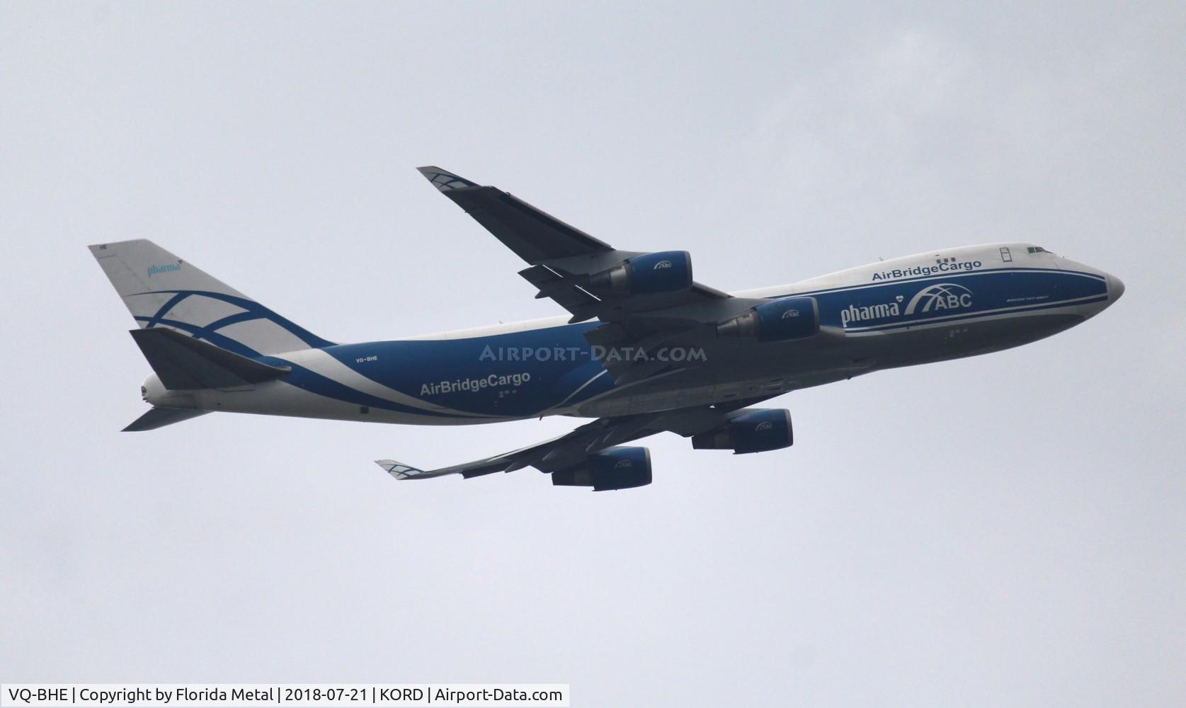 VQ-BHE, 2008 Boeing 747-4KZF (SCD) C/N 36784, ORD Spotting 2018