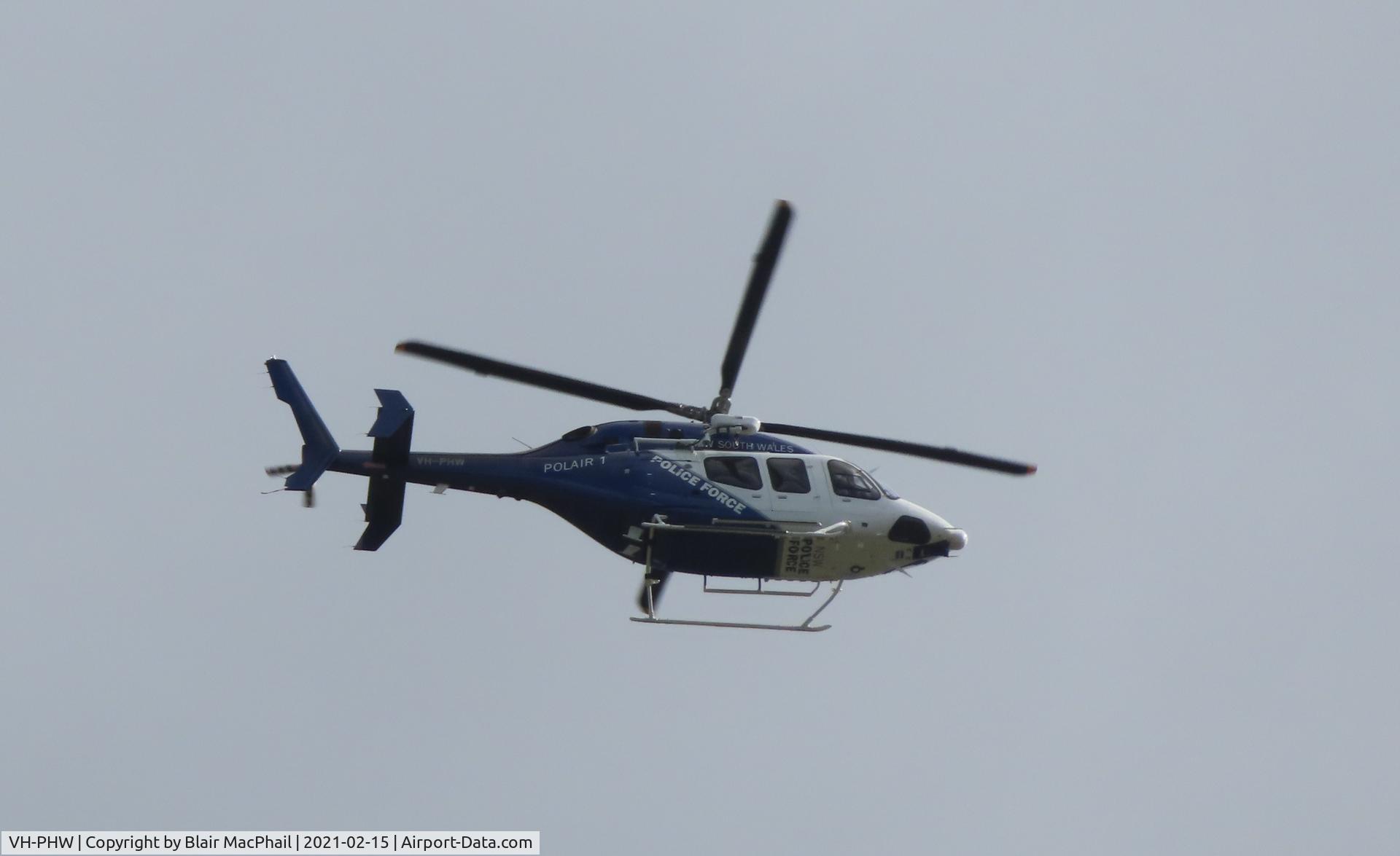 VH-PHW, 2020 Bell 429 GlobalRanger C/N 57390, VH-PHW (POLAir1) at 1100ft