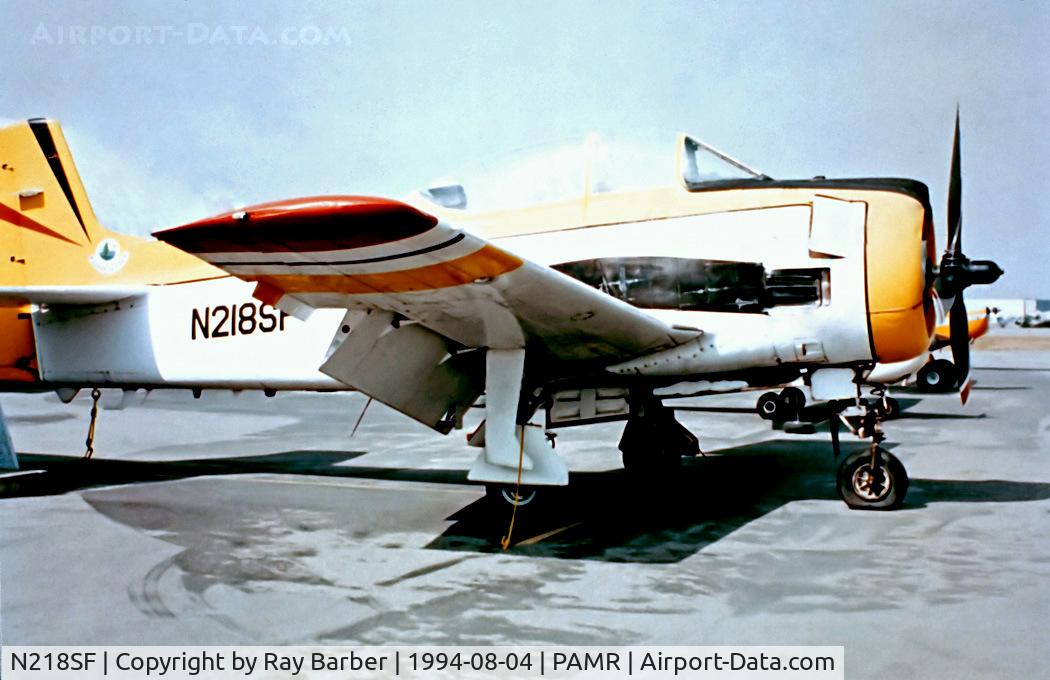 N218SF, 1955 North American T-28B Trojan C/N 200-351 (138280), N218SF   North American T-28B Trojan [200-351] (Roger Brooks) Anchorage-Merrill Field~N 04/08/1994