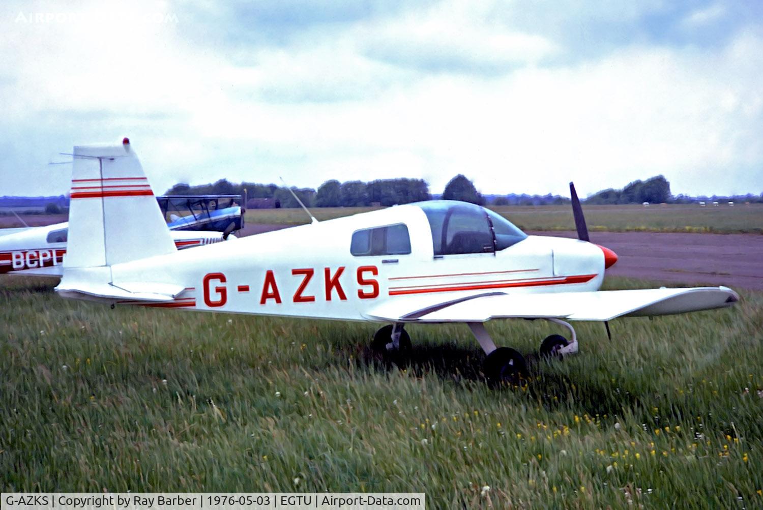 G-AZKS, 1970 American Aviation AA-1 Modified C/N AA1-0344, G-AZKS   American Aviation AA-1 Yankee (Mod) [AA1-0334] Dunkeswell~G 03/05/1976