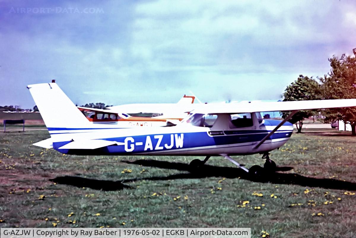 G-AZJW, 1971 Reims Cessna F150L C/N 0752, G-AZJW   R/Cessna  F.150L [0752] Biggin Hill~G 02/05/1976
