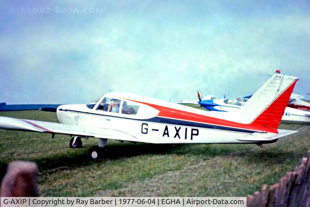 G-AXIP, 1969 Piper PA-28-140 Cherokee C/N 28-25790, G-AXIP   Piper PA-28-140 Cherokee B [28-25790] Compton Abbas~G @ 04/06/1977