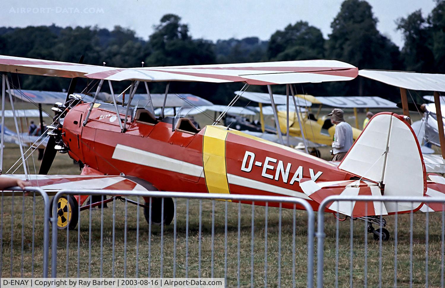 D-ENAY, 1940 Focke-Wulf Sk12 Stieglitz (Fw-44J) C/N 45, D-ENAY   Focke-Wulf Fw.44J Stieglitz [45] Woburn Abbey (Deer Park)~G 16/08/2003