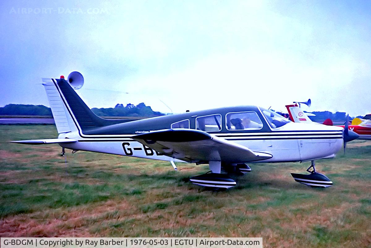 G-BDGM, 1974 Piper PA-28-151 Cherokee Warrior C/N 28-7415165, G-BDGM   Piper PA-28-151 Cherokee Warrior [28-7415165] Dunkeswell~G @ 03/05/1976