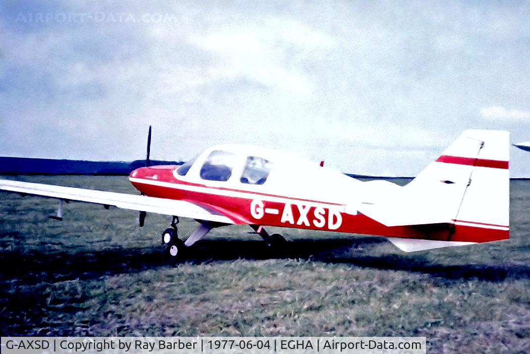 G-AXSD, 1969 Beagle B-121 Pup Series 1 (Pup 100) C/N B121-139, G-AXSD   Beagle B.121 Pup 100 [B121-139] Compton Abbas~G 04/06/1977