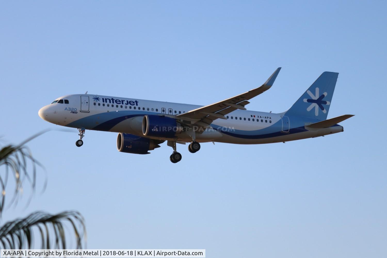 XA-APA, 2017 Airbus A320-251N C/N 7581, LAX Spotting 2018