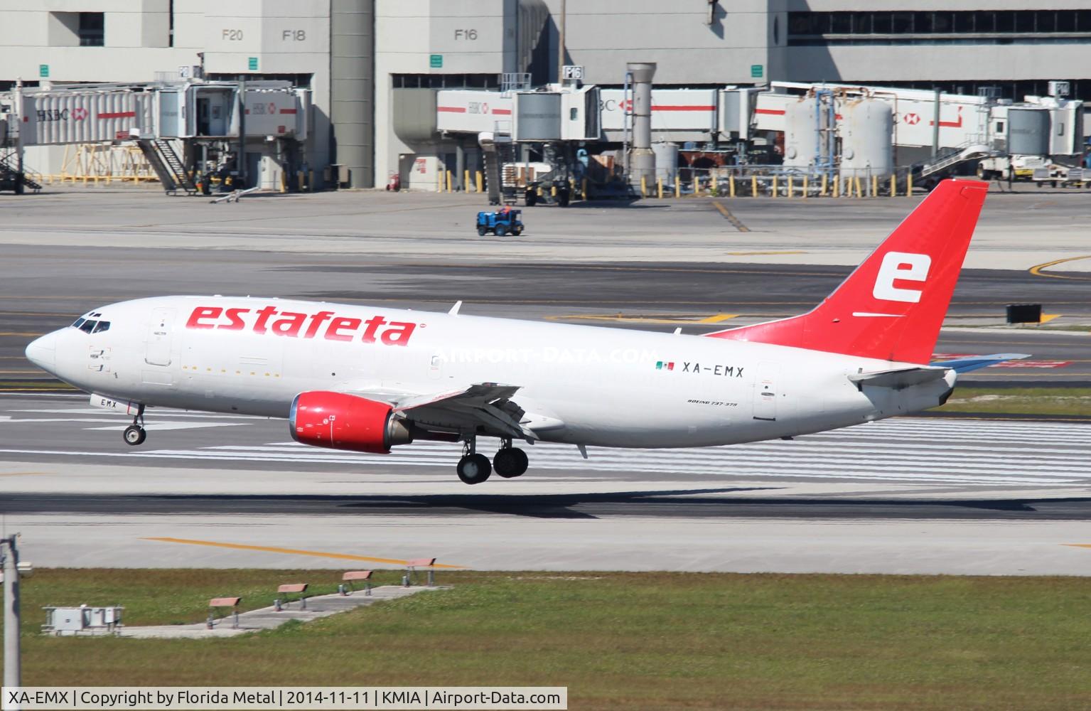 XA-EMX, 1987 Boeing 737-375F C/N 23707, MIA spotting 2014