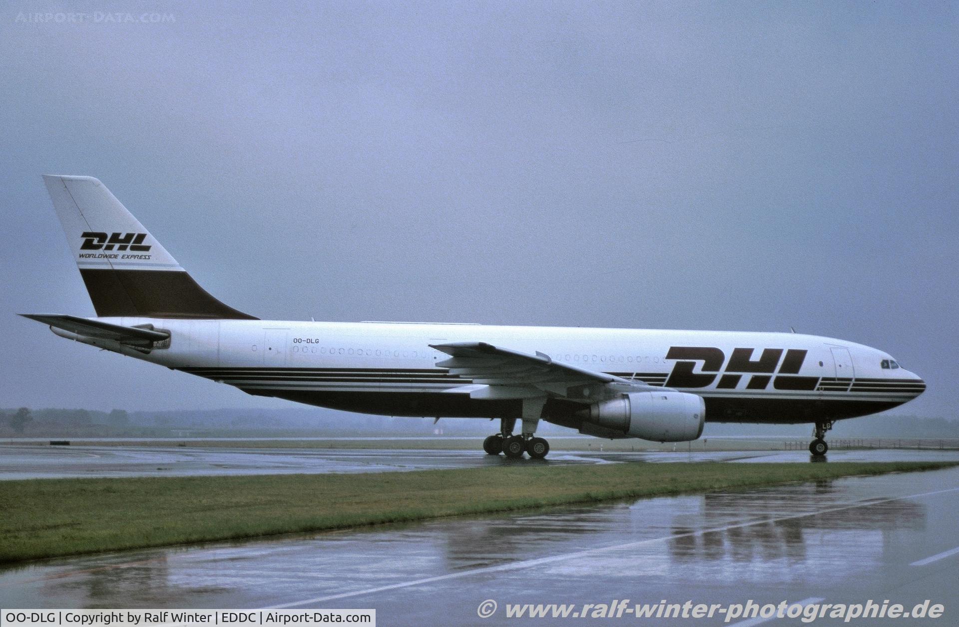OO-DLG, 1982 Airbus A300B4-203(F) C/N 208, Airbus A300B4-203F - QY BCS DHL European Air Transport - 208 - OO-DLG - 2001 - DRS