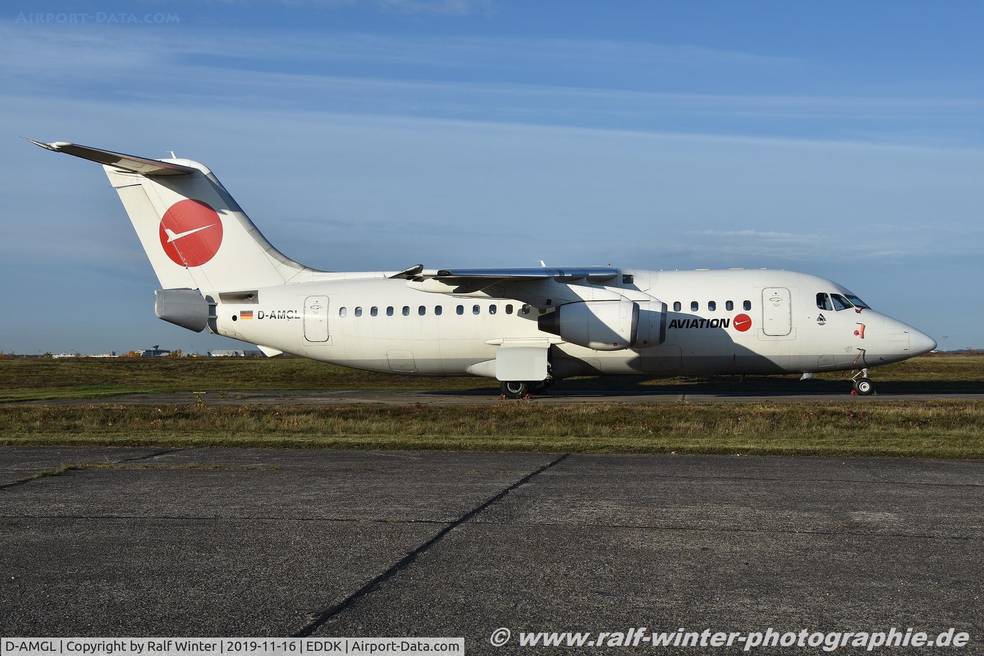D-AMGL, 1986 British Aerospace BAe.146-200 C/N E2055, British Aerospace BAe 146-200 - WL WDL WDL Aviation - E2055 - D-AMGL - 16.11.2019 - CGN