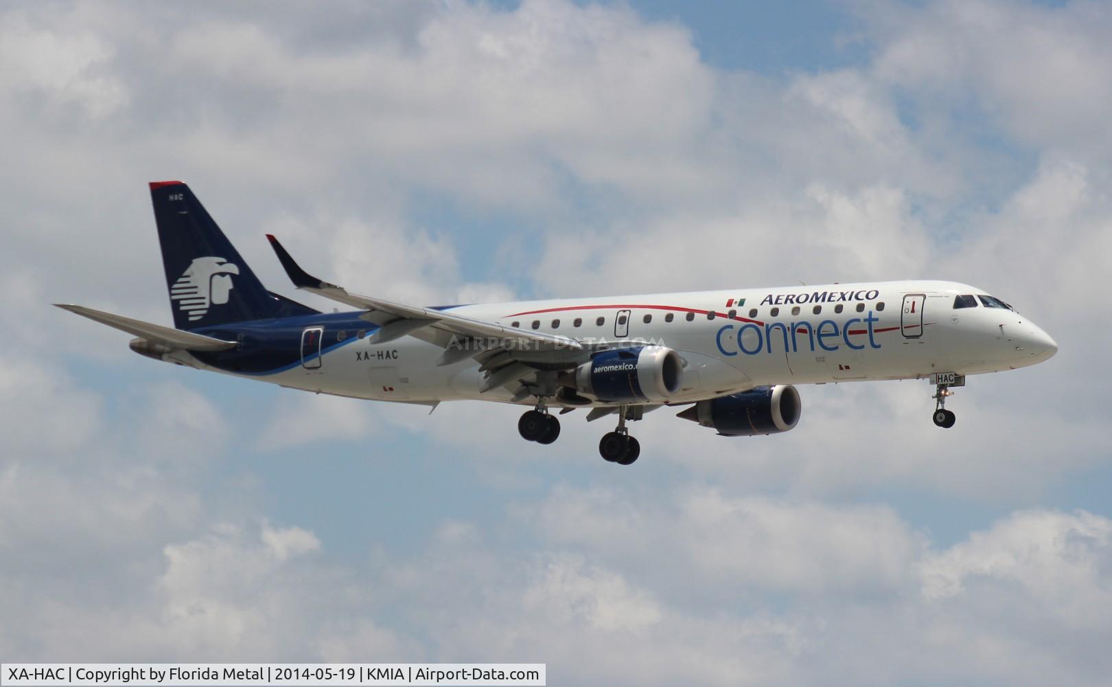 XA-HAC, 2011 Embraer 190LR (ERJ-190-100LR) C/N 19000466, MIA spotting 2014