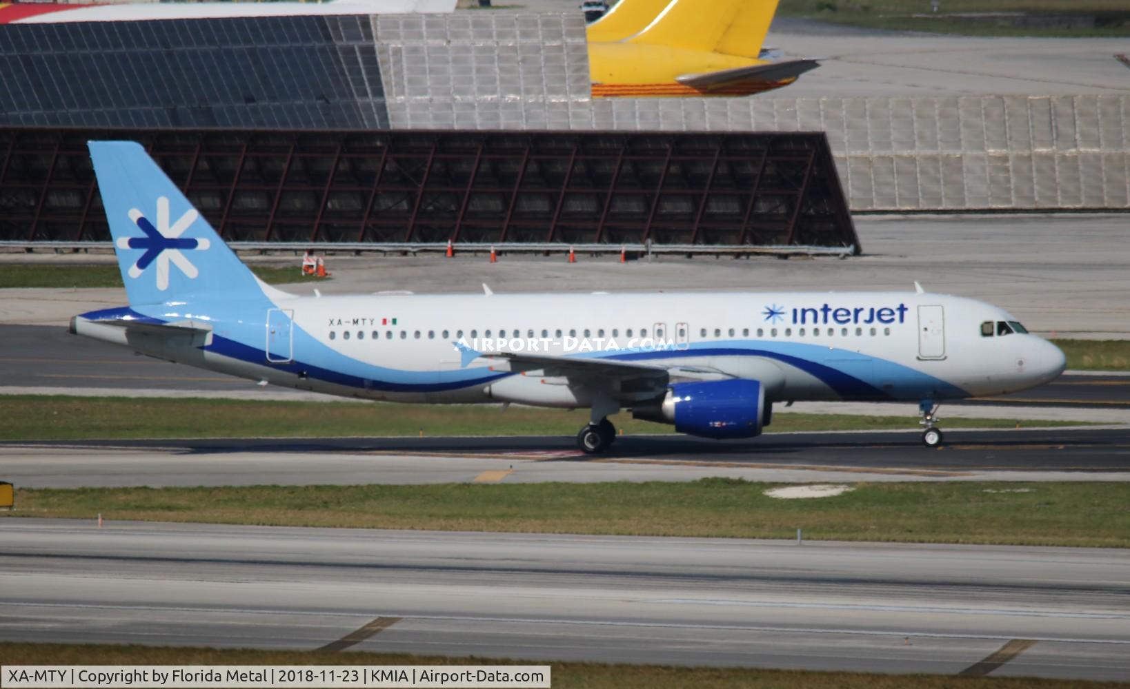 XA-MTY, 2000 Airbus A320-214 C/N 1179, MIA spotting 2018