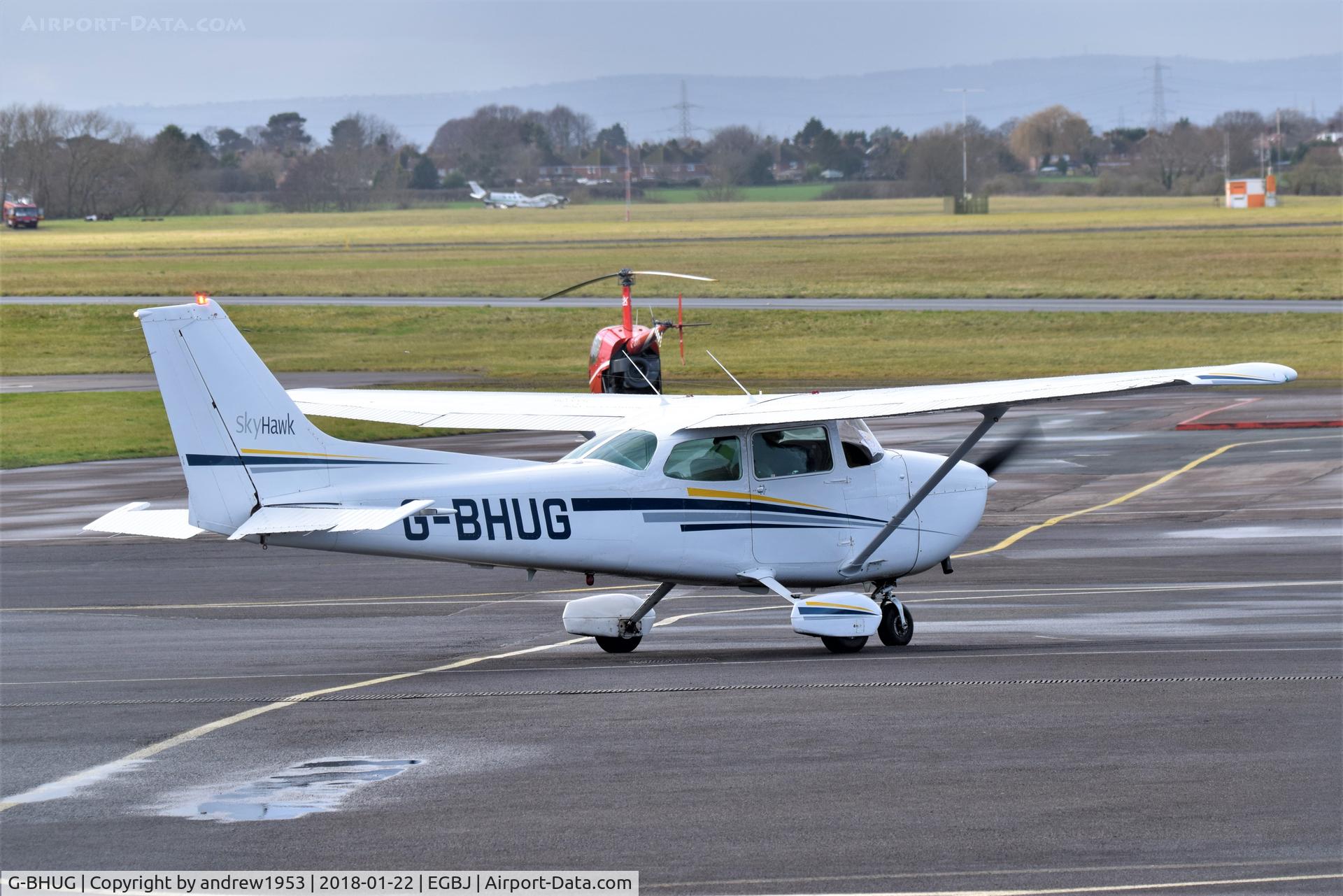 G-BHUG, 1980 Cessna 172N SkyHawk C/N 172-72985, G-BHUG at Gloucestershire Airport.