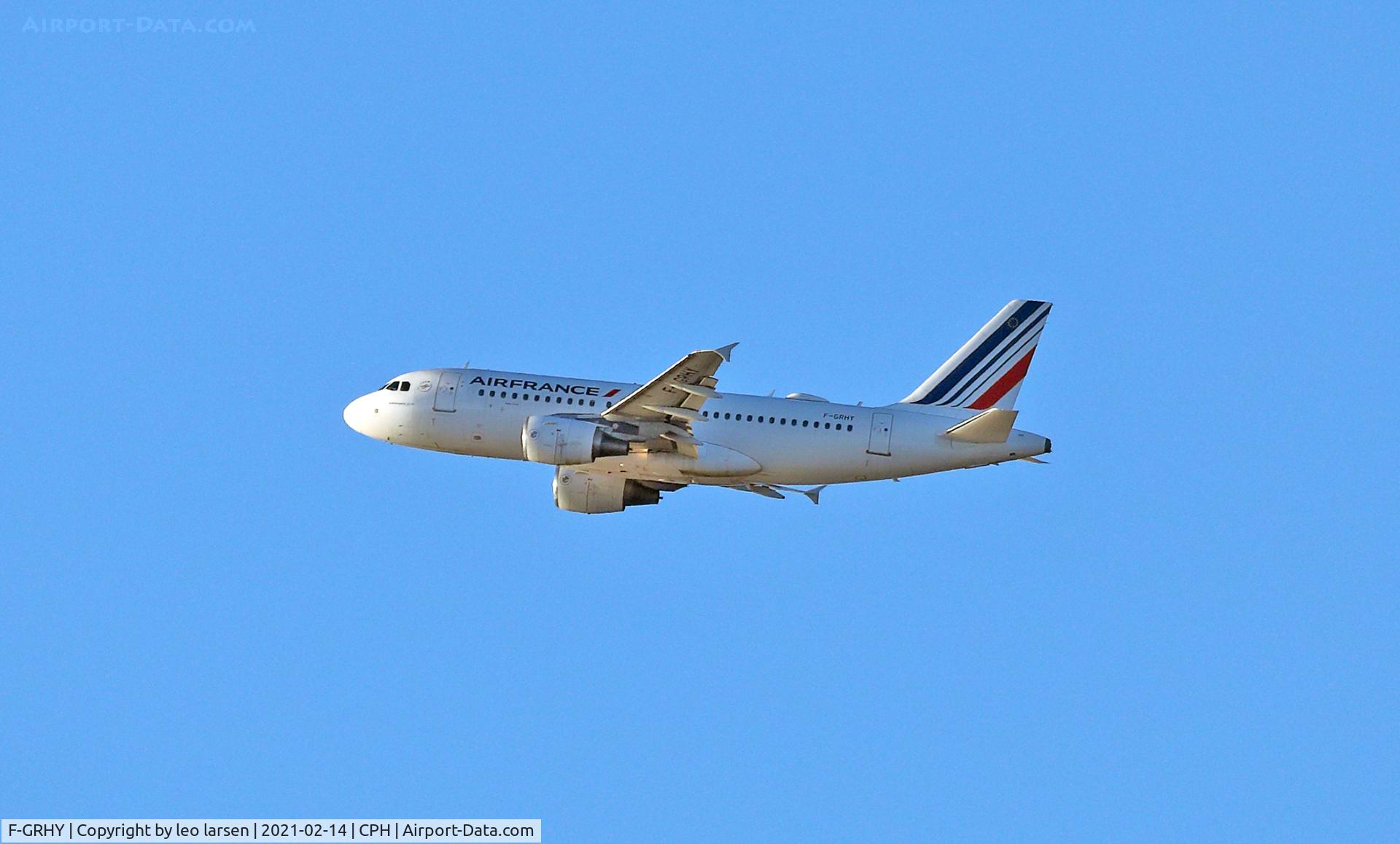 F-GRHY, 2001 Airbus A319-111 C/N 1616, Copenhagen 14.2.2021