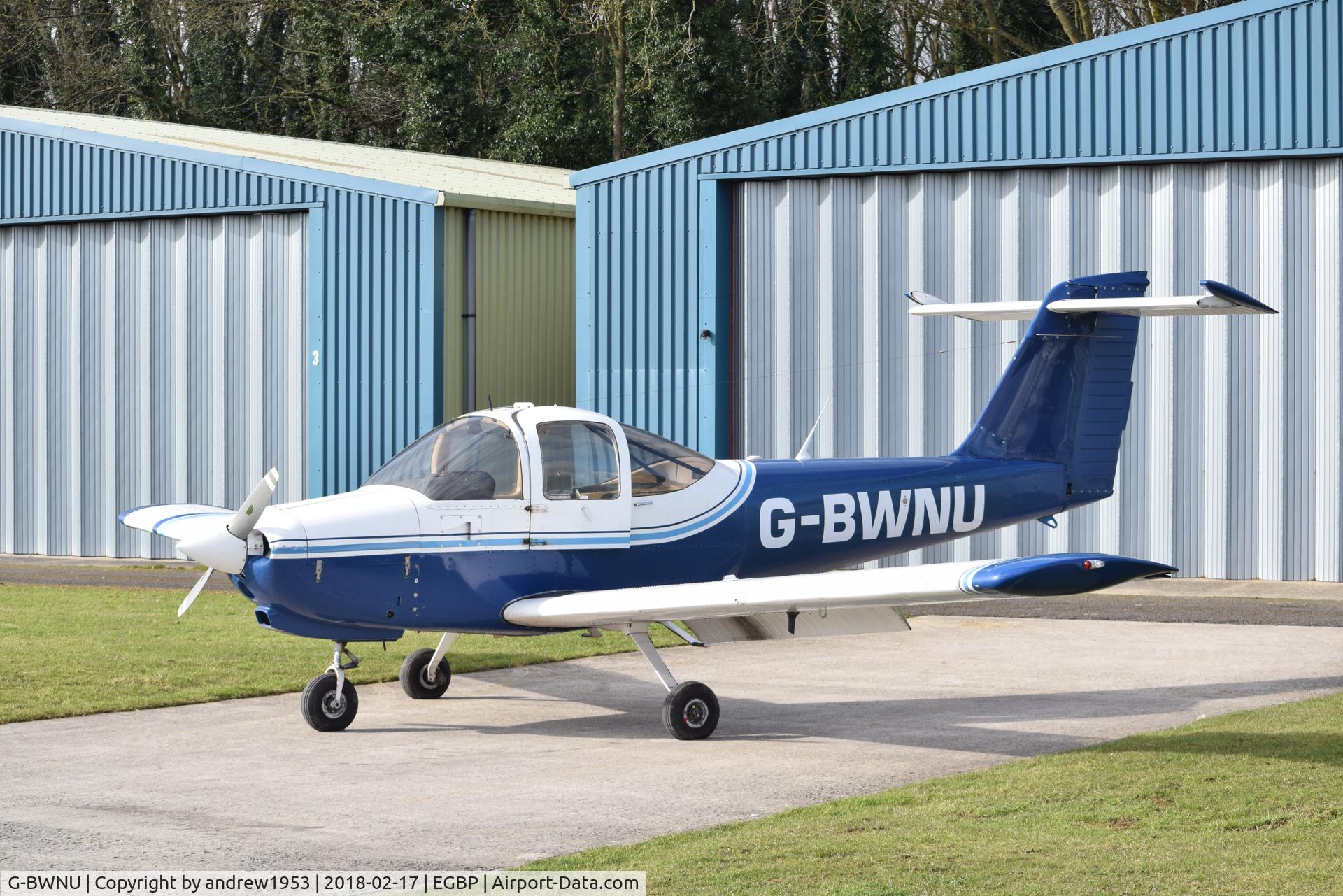 G-BWNU, 1978 Piper PA-38-112 Tomahawk Tomahawk C/N 38-78A0334, G-BWNU at Cotswold Airport.
