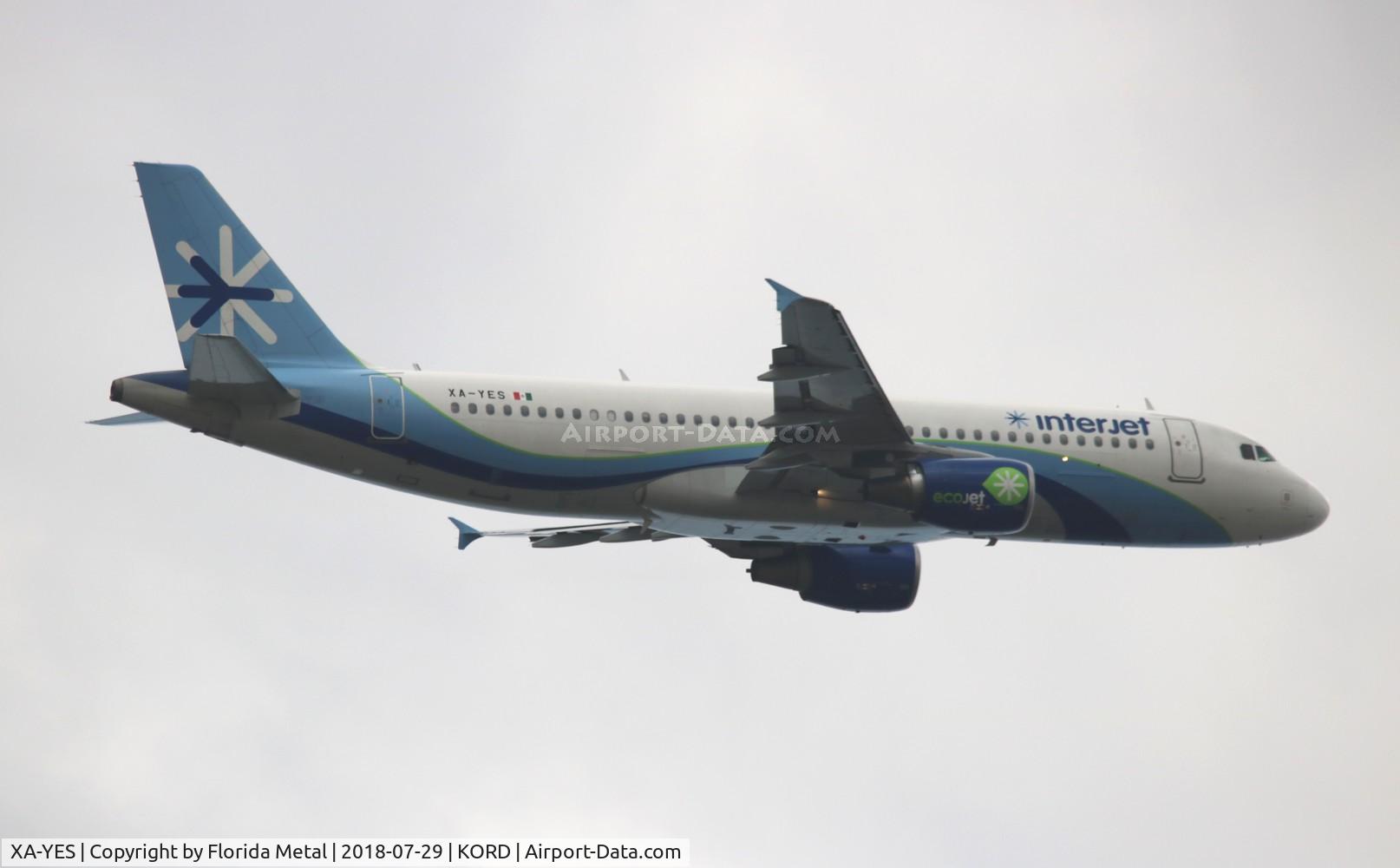 XA-YES, 2011 Airbus A320-214 C/N 4933, ORD spotting 2018