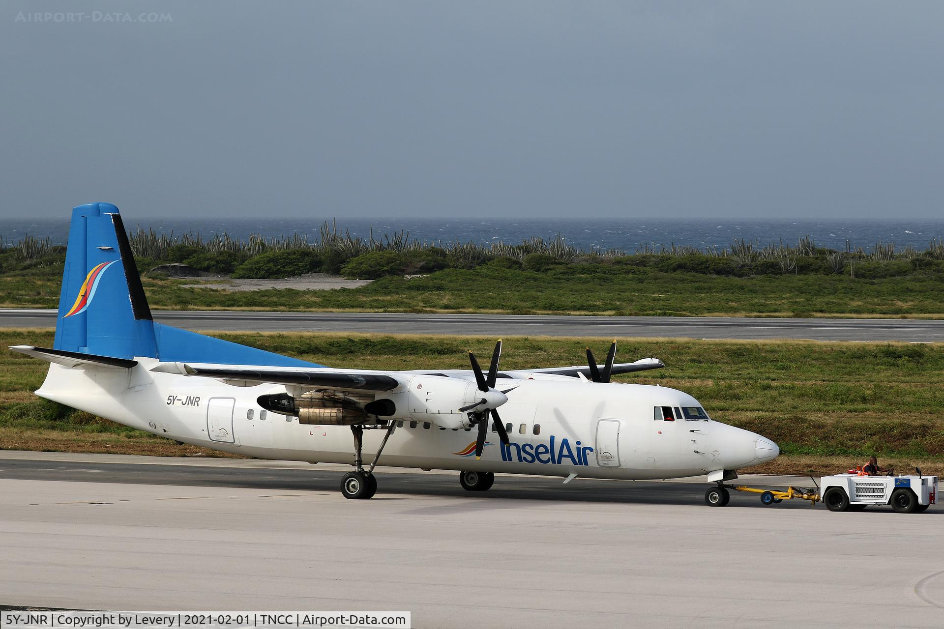 5Y-JNR, 1993 Fokker 50 C/N 20288, Final checks before its long journey to Kenya.