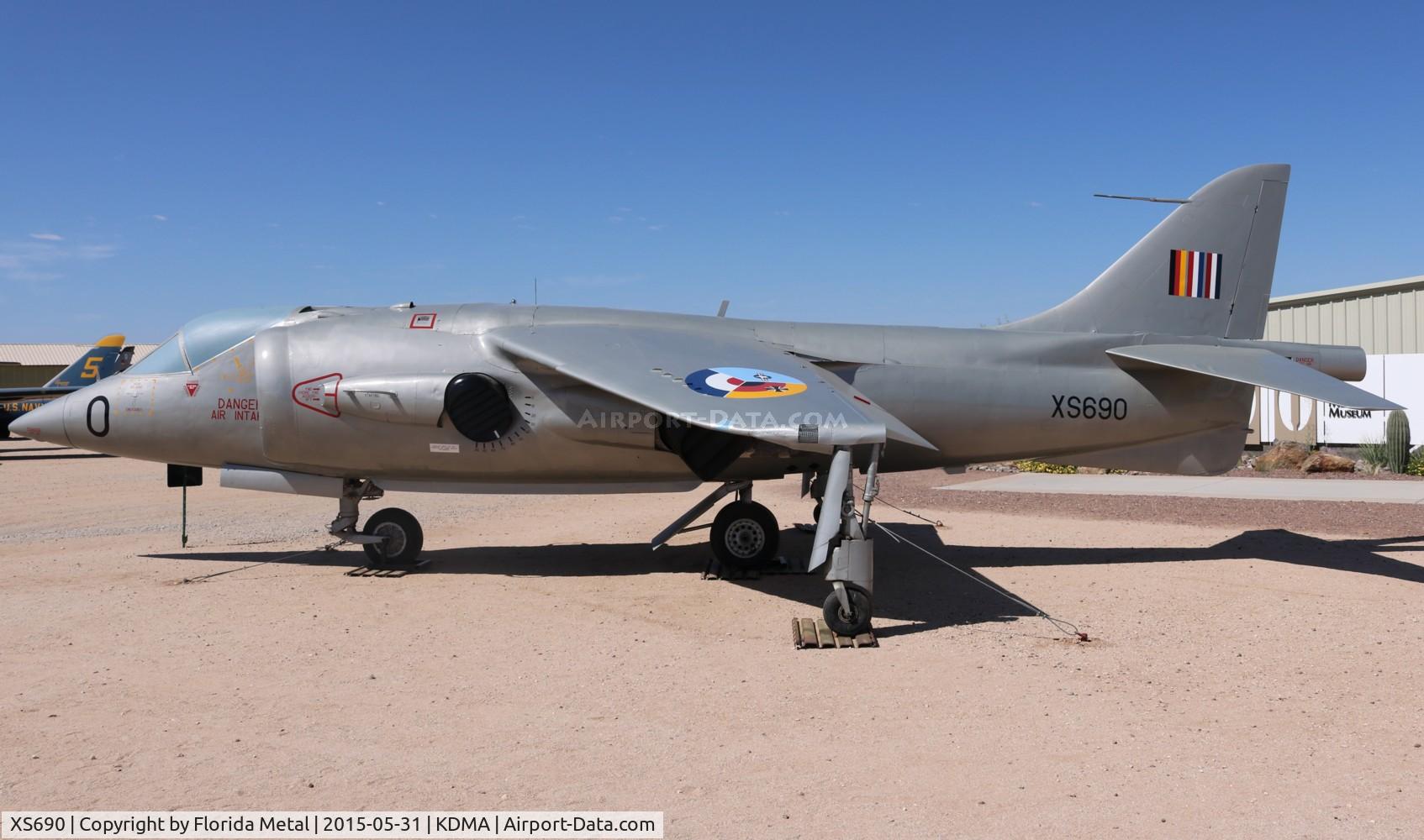 XS690, 1964 Hawker Siddeley XV-6A Kestrel C/N Not found XS690/64-18264, PIMA Museum 2015 XV-6A