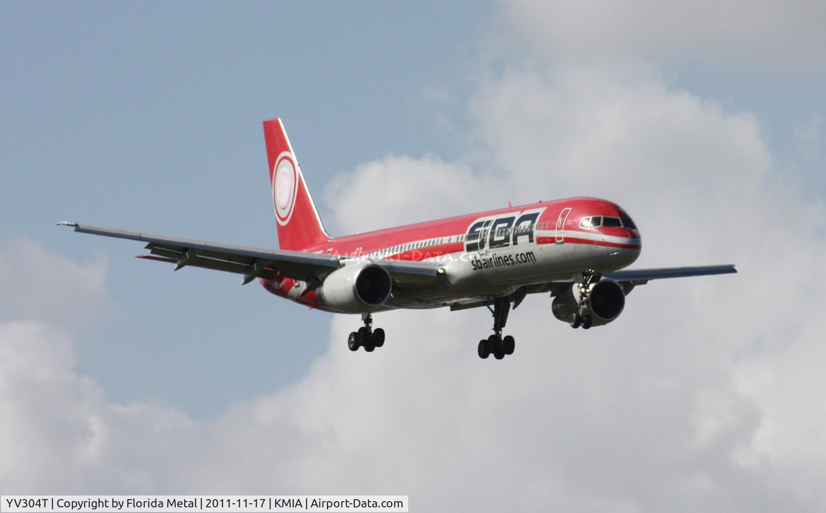 YV304T, Boeing 757-21B C/N 24714, MIA spotting 2011