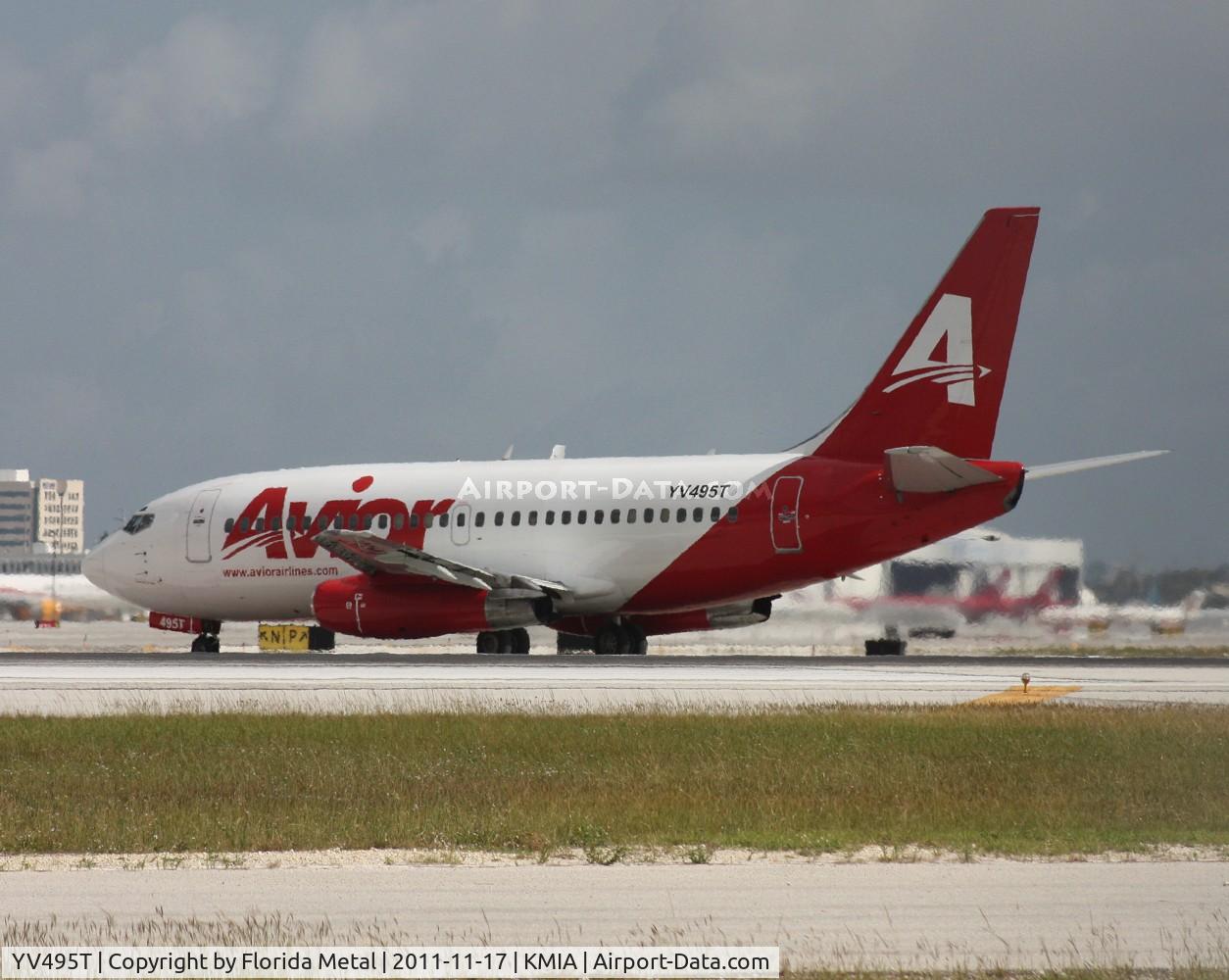 YV495T, 1987 Boeing 737-2Y5 C/N 23847, MIA spotting 2011