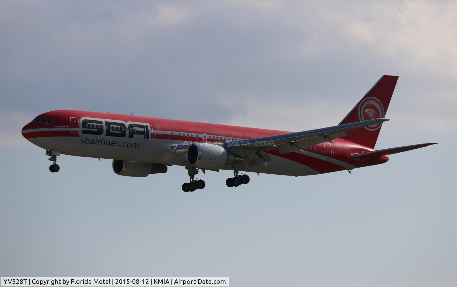 YV528T, Boeing 767-300/ER C/N 24349, MIA spotting 2015
