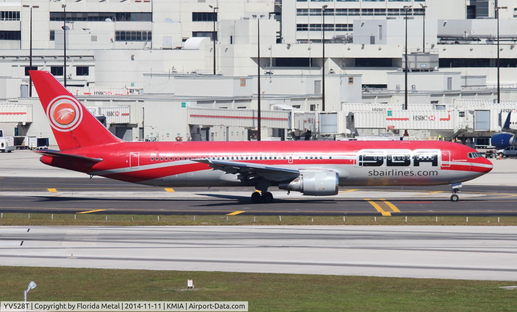 YV528T, Boeing 767-300/ER C/N 24349, MIA spotting 2014