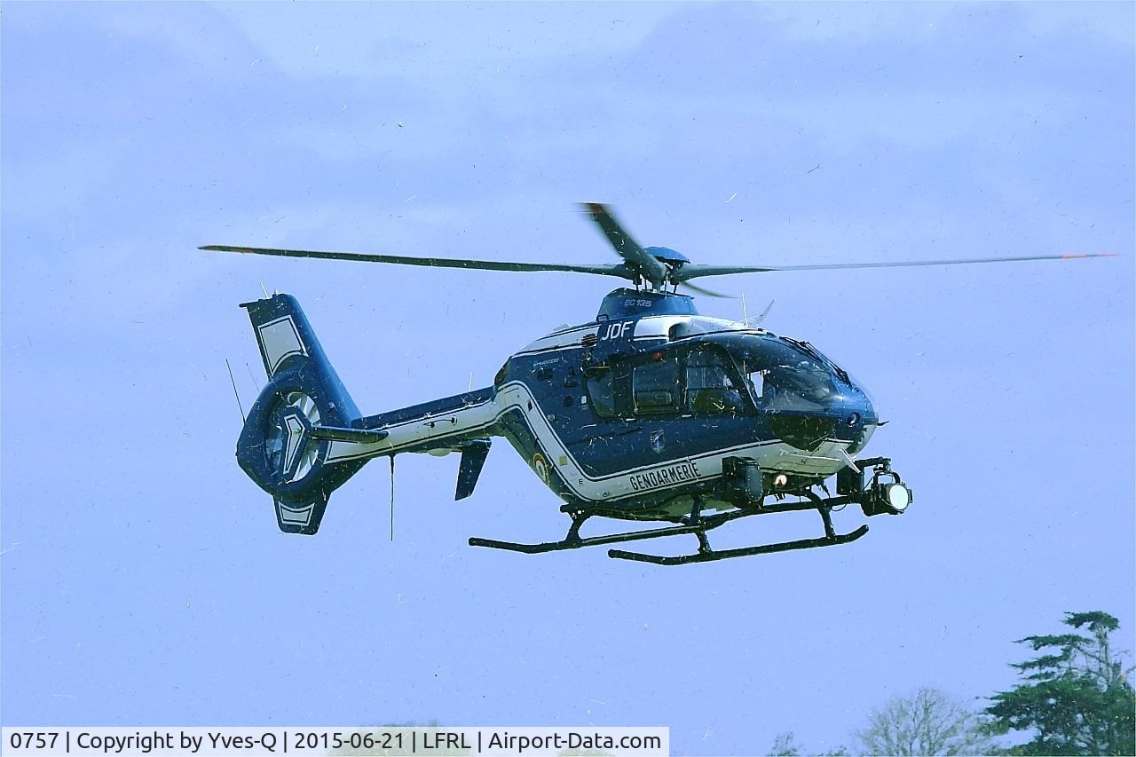 0757, 2009 Eurocopter EC-135T-2 C/N 0757, Eurocopter EC-135T-2, Landing, Lanvéoc-Poulmic Naval Air Base (LFRL) Open day 2015