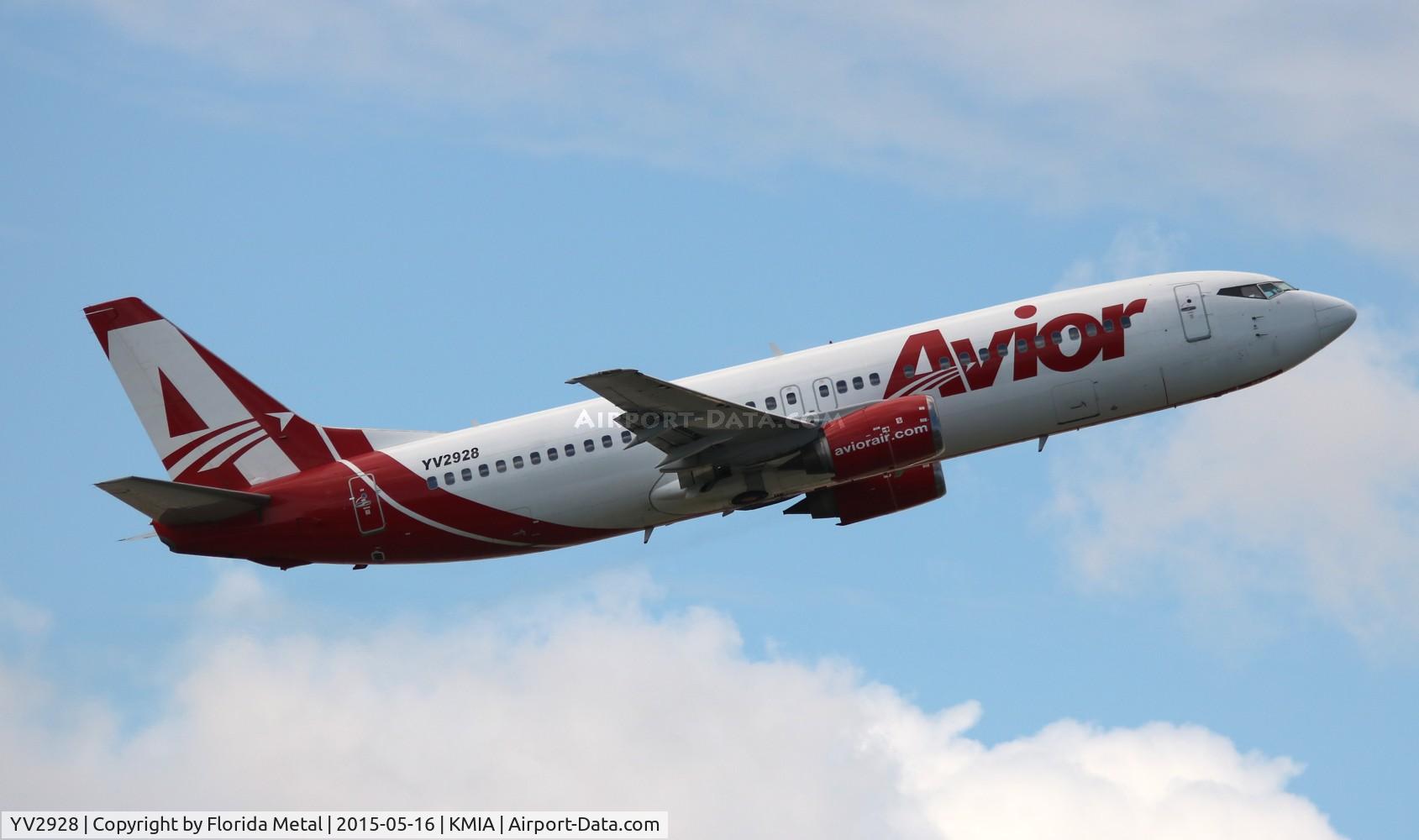 YV2928, 1989 Boeing 737-401 C/N 23885, MIA spotting 2015