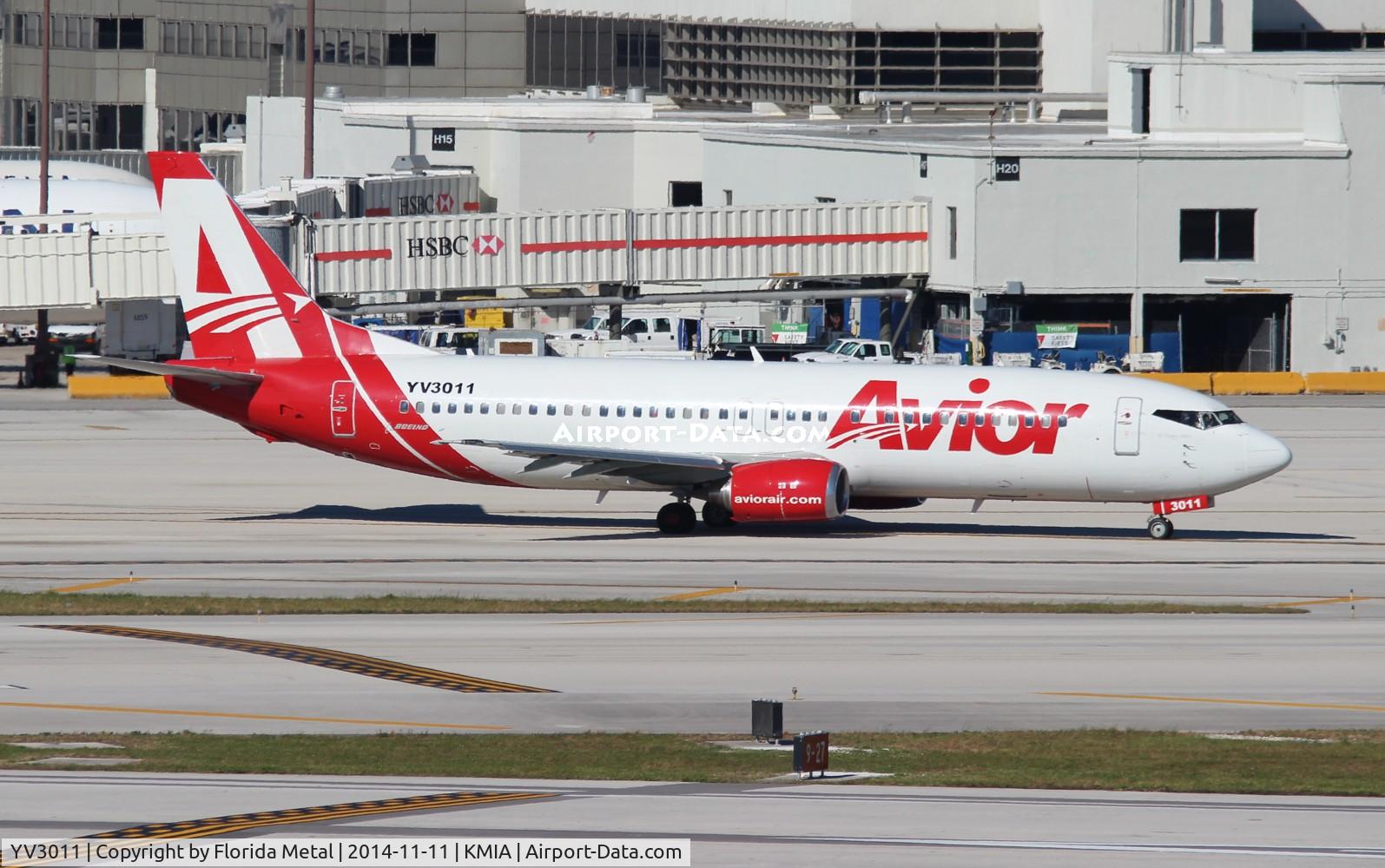 YV3011, 1989 Boeing 737-401 C/N 23989, MIA spotting 2014