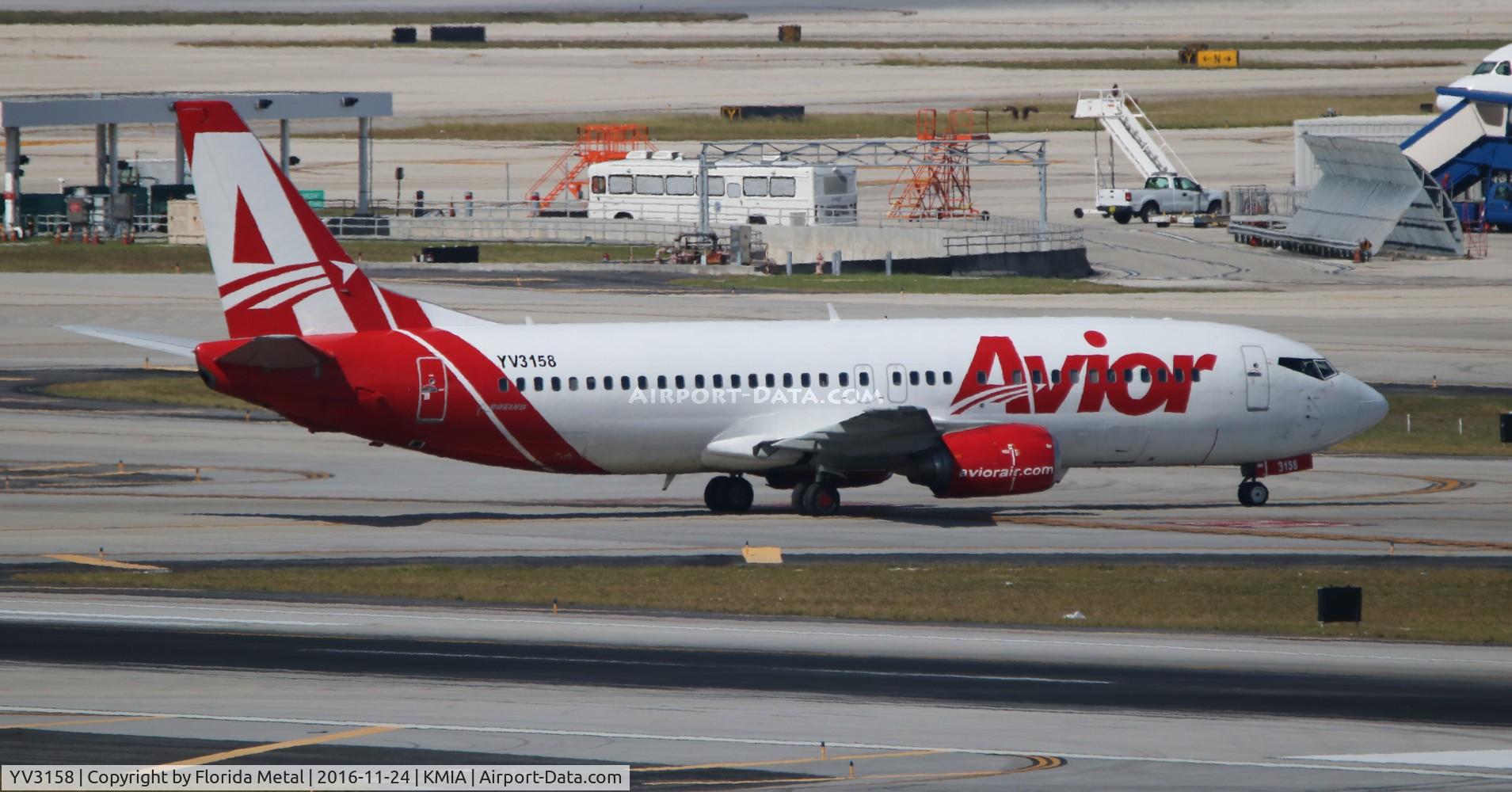 YV3158, 1989 Boeing 737-4B7 C/N 23984, MIA spotting 2016