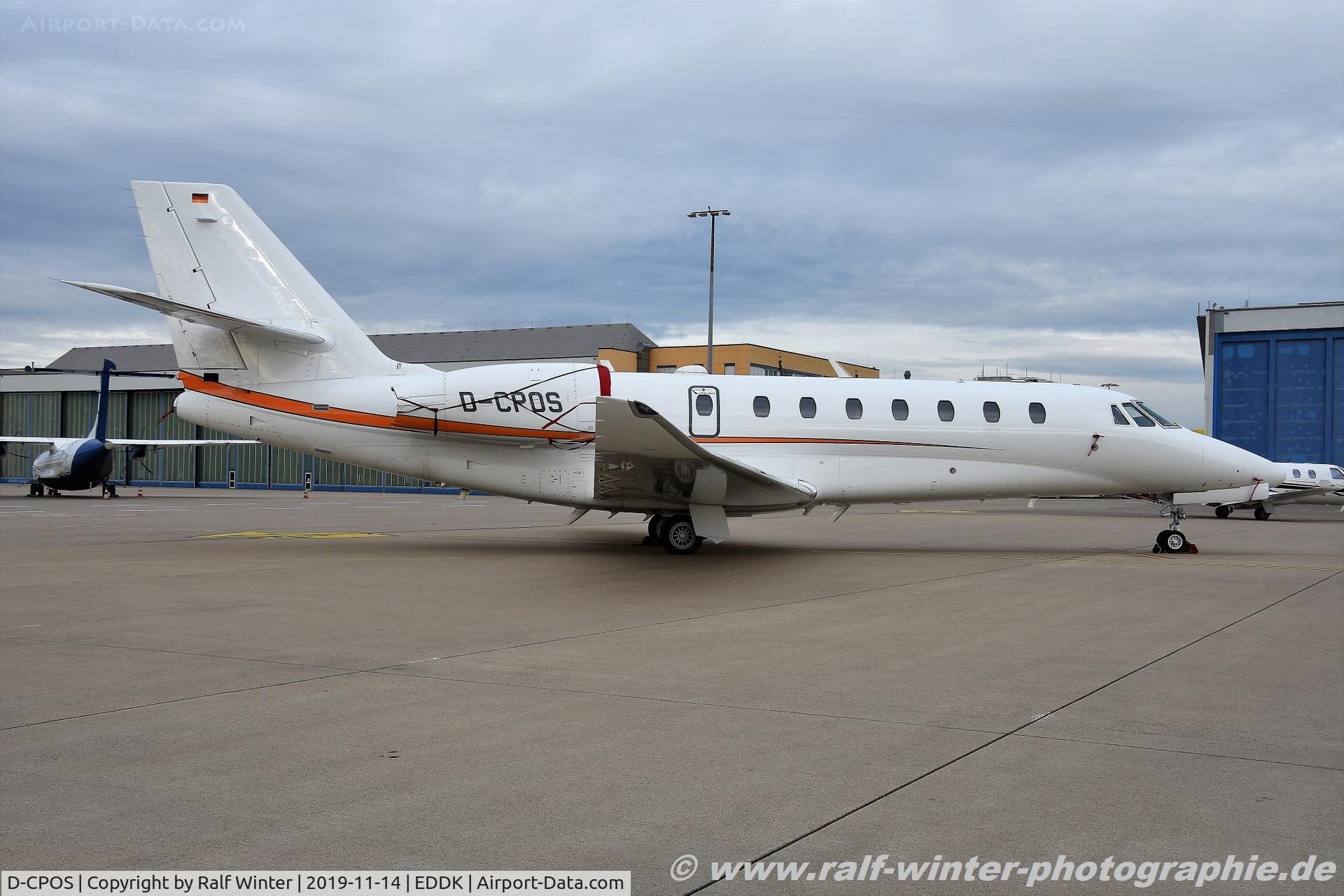 D-CPOS, 2012 Cessna 560 Citation XLS+ C/N 560-6109, Cessna 680 Citation Sovereign+ - IFM Traviation - 680-0583 - D-CPOS - 14.11.2019 - CGN