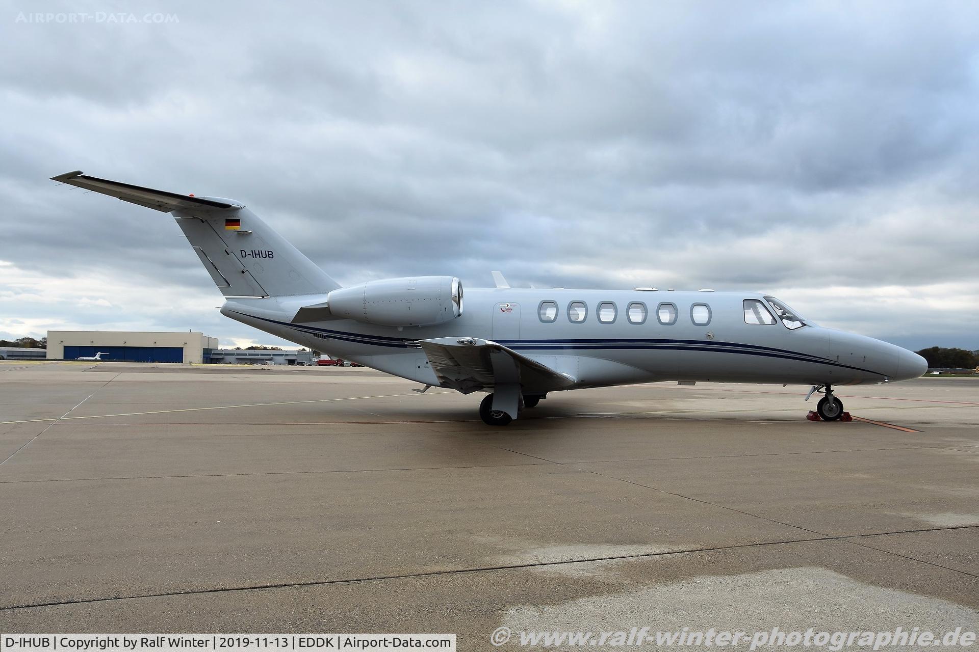 D-IHUB, 2008 Cessna 525A CitationJet CJ2+ C/N 525A-0415, Cessna 525A CitationJet CJ2+ - 7E AWU Sylt Air - 525A0415 - D-IHUB - 13.11.2019 - CGN