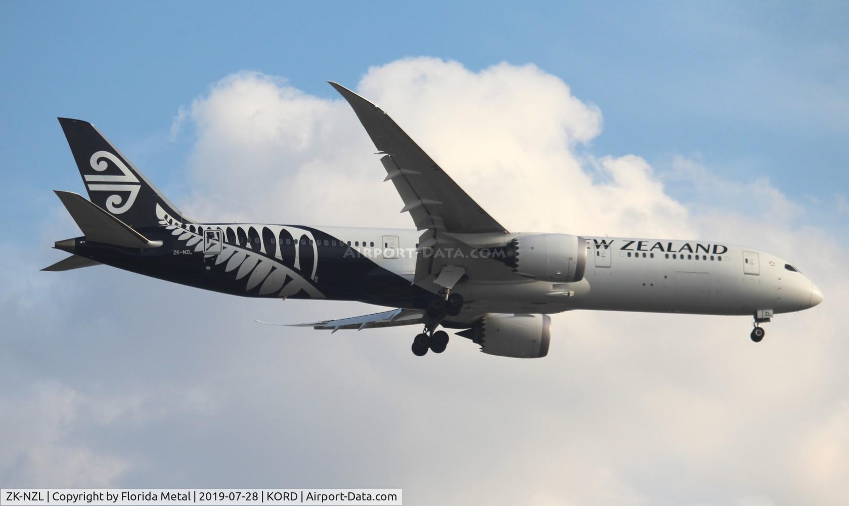ZK-NZL, 2017 Boeing 787-9 Dreamliner Dreamliner C/N 43218, ORD spotting 2019